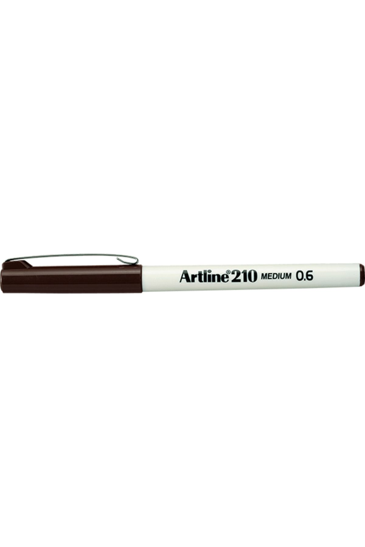 artline 210 Keçe Uçlu Kalem 0.6mm Medium Liner Koyu Kahverengi