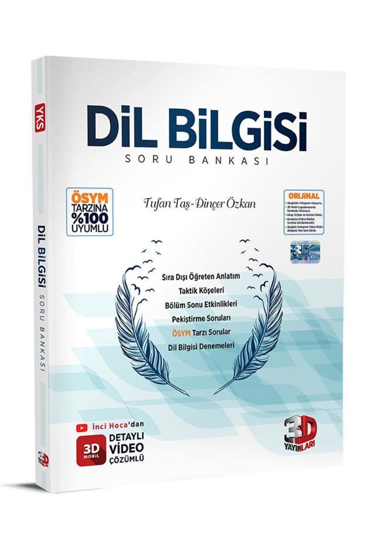 3D Yayınları 3d Tyt Dil Bilgisi Soru Bankası 2024