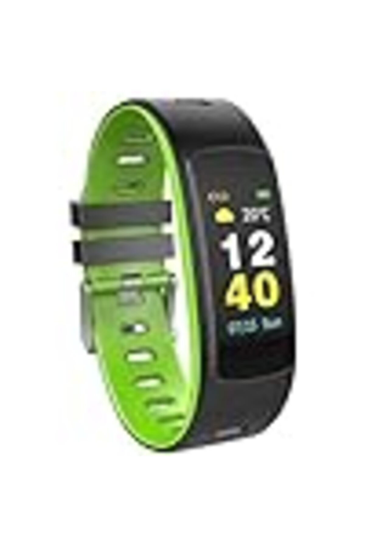 Genel Markalar Ever Fit W45 Android/ıos Smart Watch Full Dokunmatik Renkli Ekran Yeşil/siyah Akıllı Bilekli