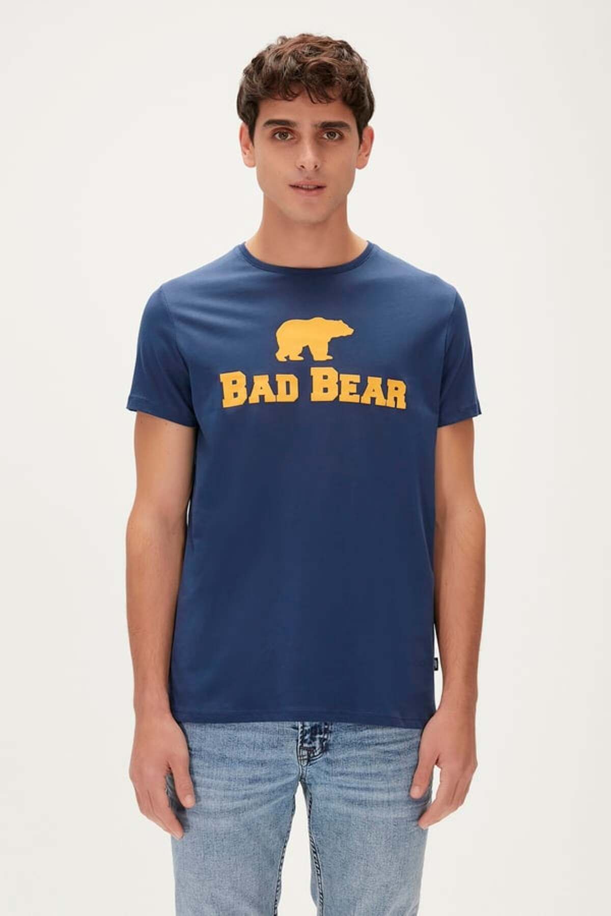 Bad Bear 19.01.07.002 Tee Erkek T-shirt Indıgo