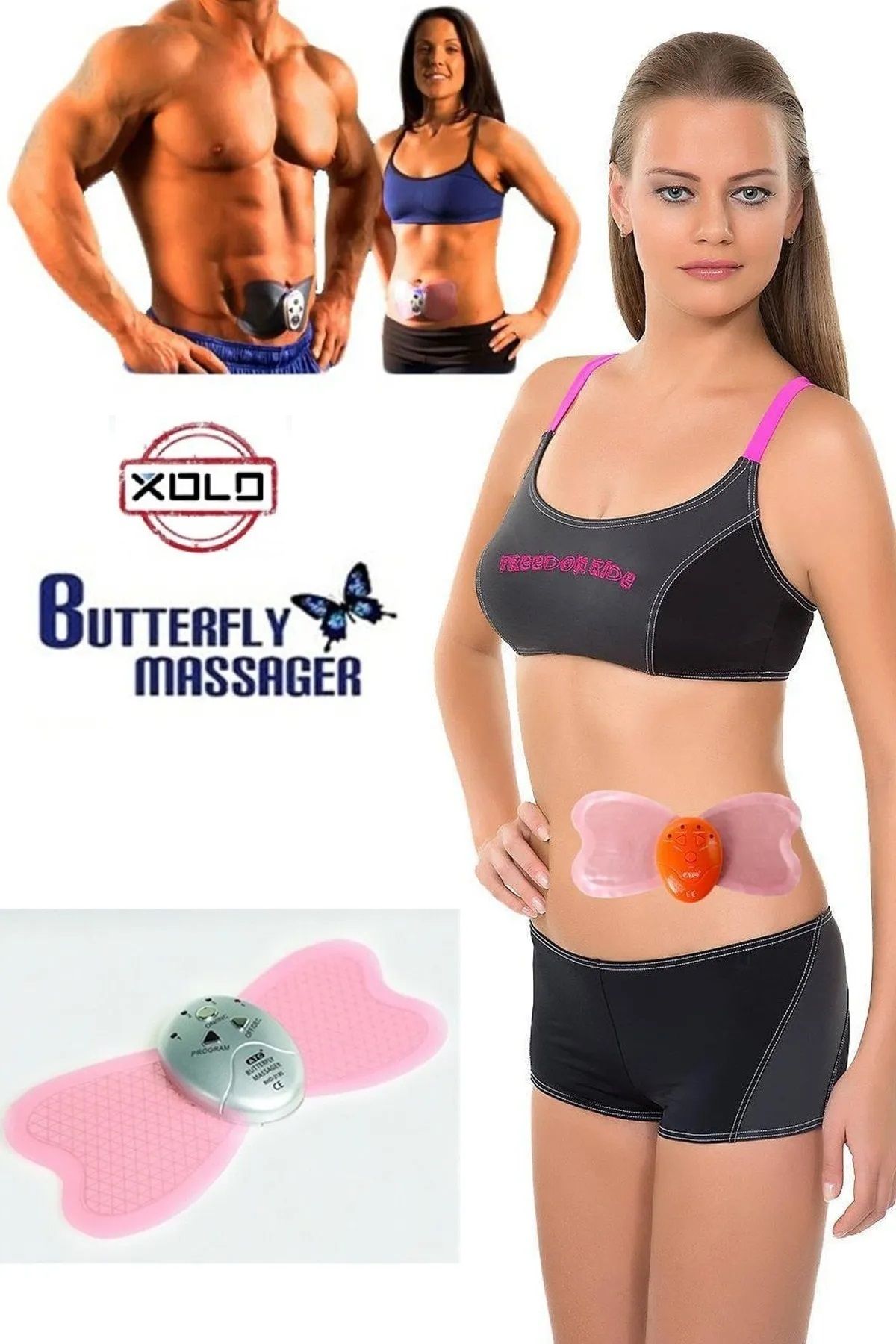Xolo Büyük Boy Butterfly ABS Yeni Nesil Karın Kası Çalıştırıcı Vücut Egzersiz ve Masaj Aleti