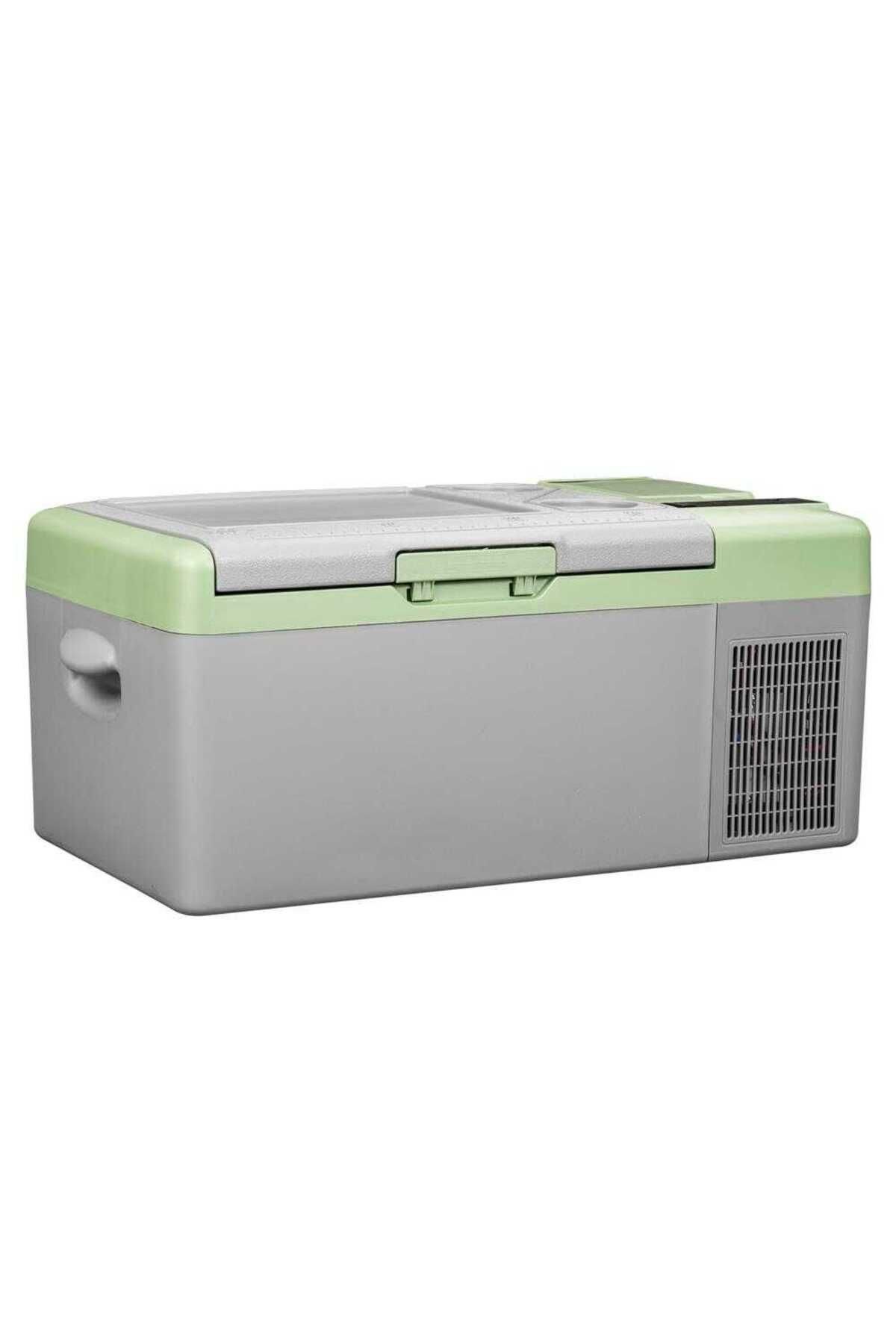 Icepeak Zagne Kompresörlü Buzdolabı 15.5 Litre-gri-yeşil