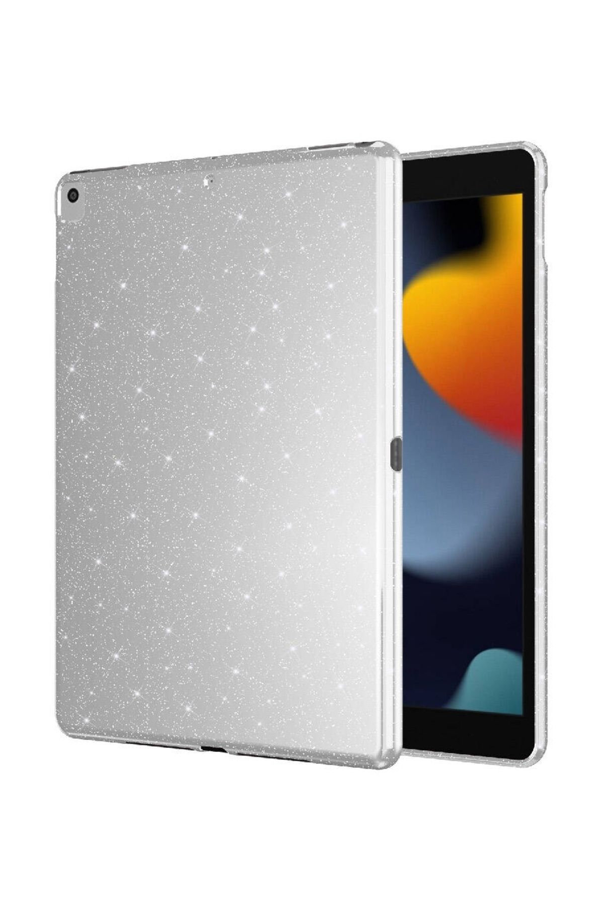 Mobilcadde iPad Pro 10.5 7.Nesil Uyumlu  Simli Silver Silikon Kılıf