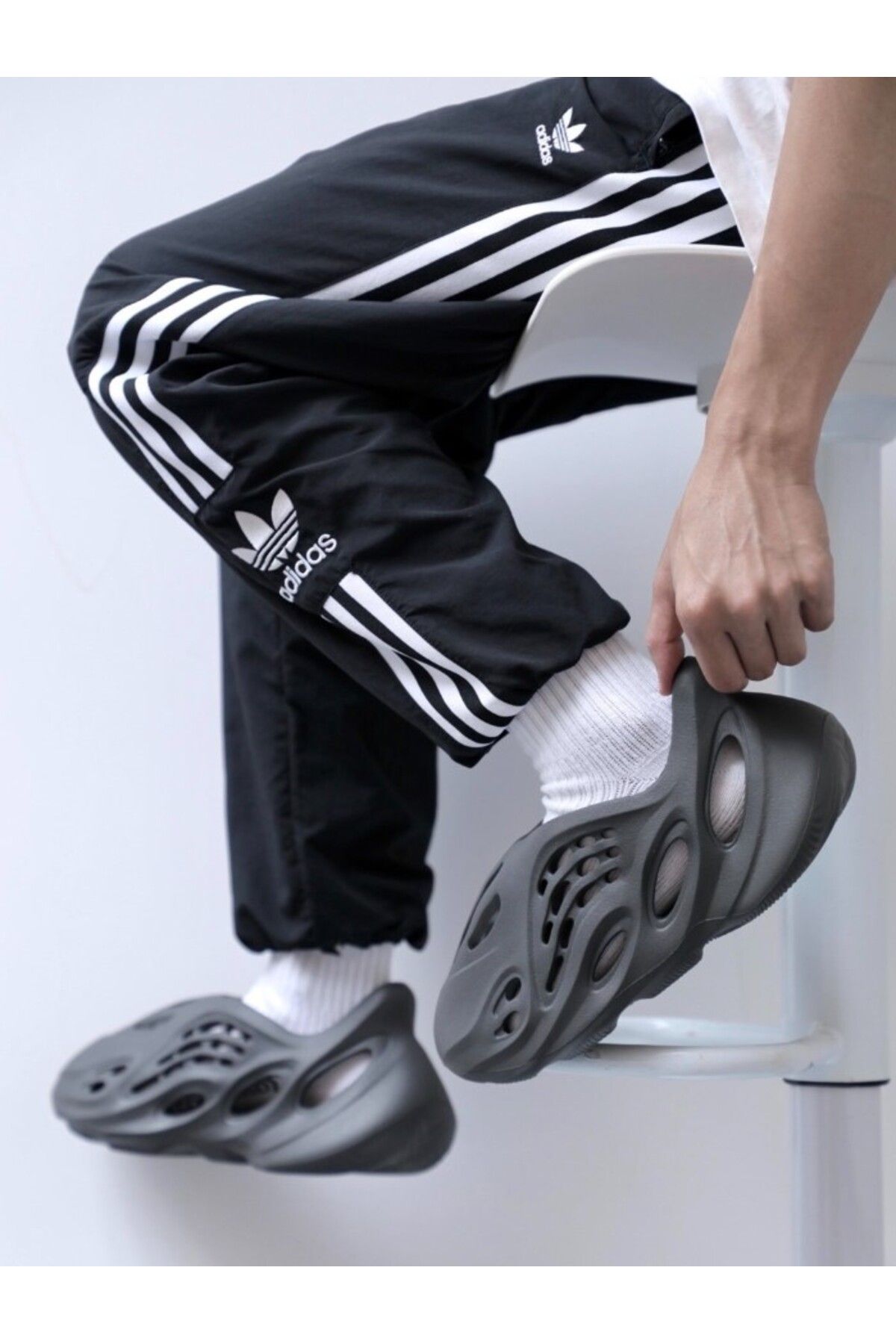 adidas Yeezy Foam Runner "Carbon" Sandals Erkek Günlük Spor Sandalet