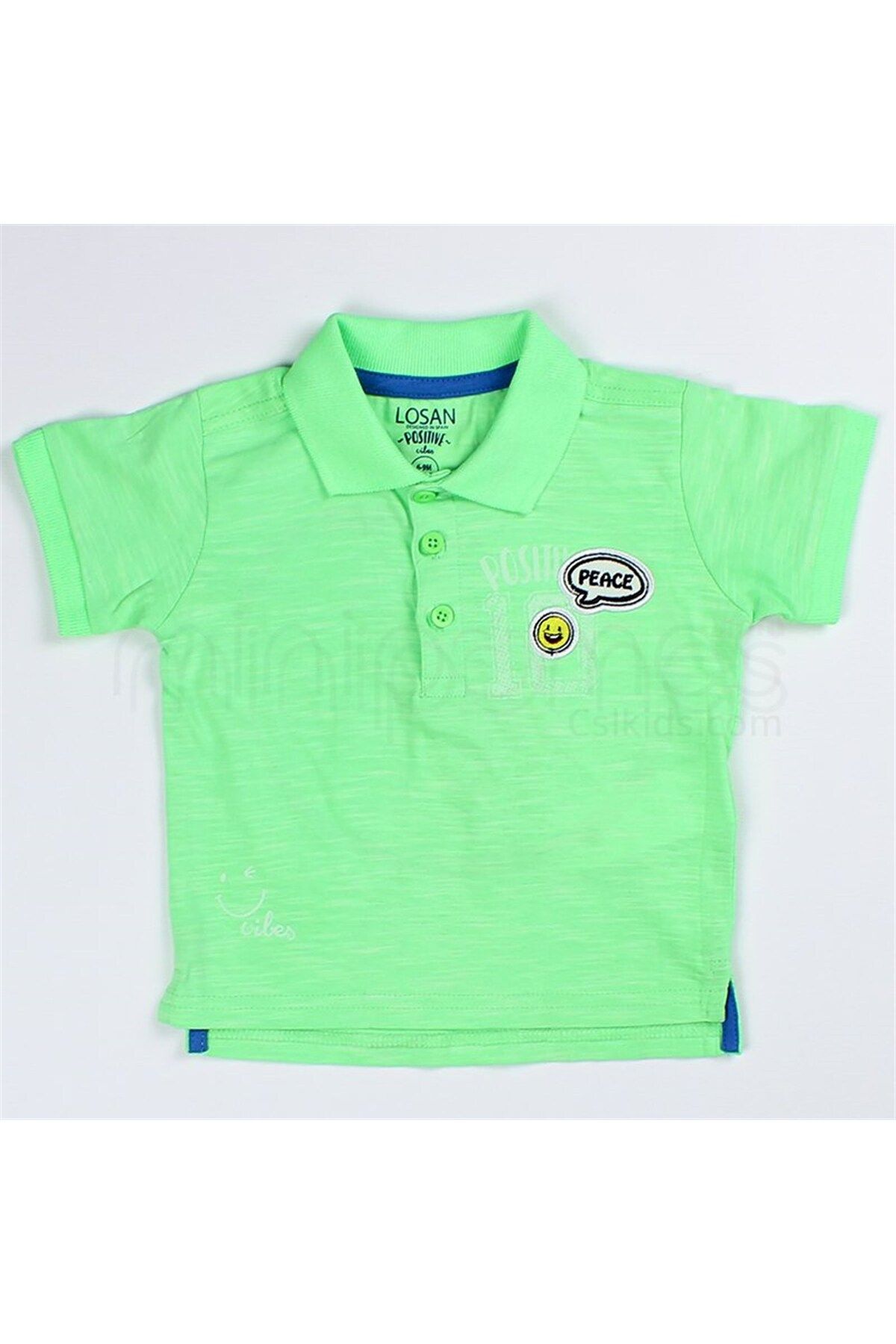 LOSAN Erkek Bebek Polo Yaka Neon Tişört