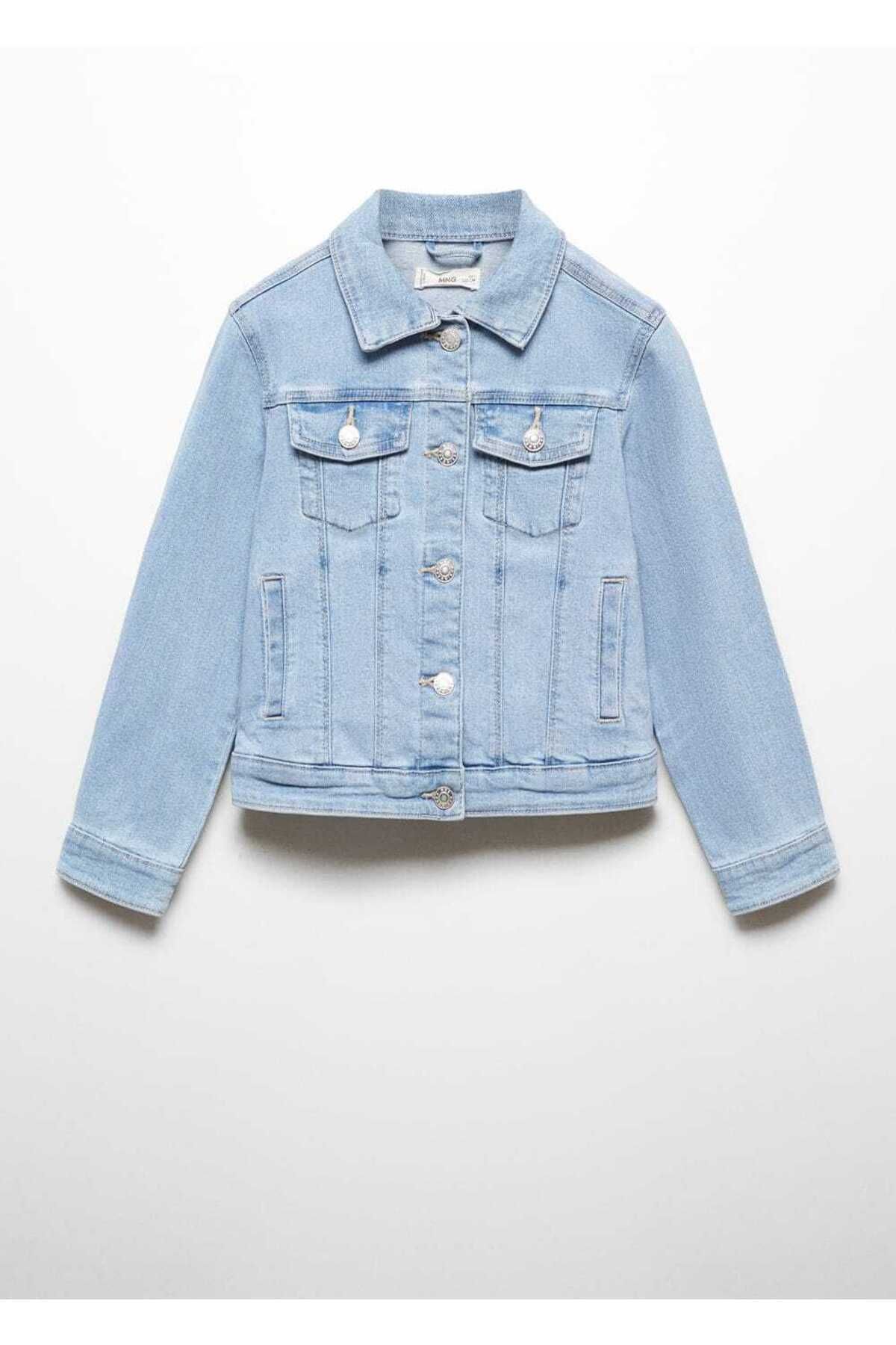 MANGO Kids Cepli Denim Ceket