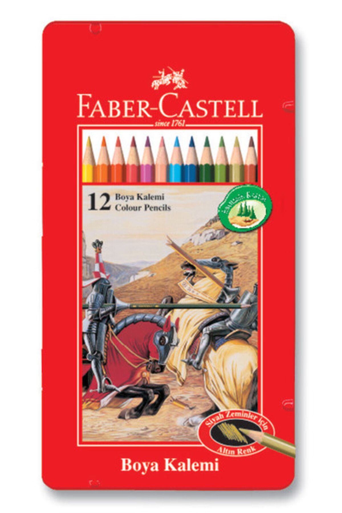 Faber Castell Faber Boya Kalemi 12 Li Metal Kutulu