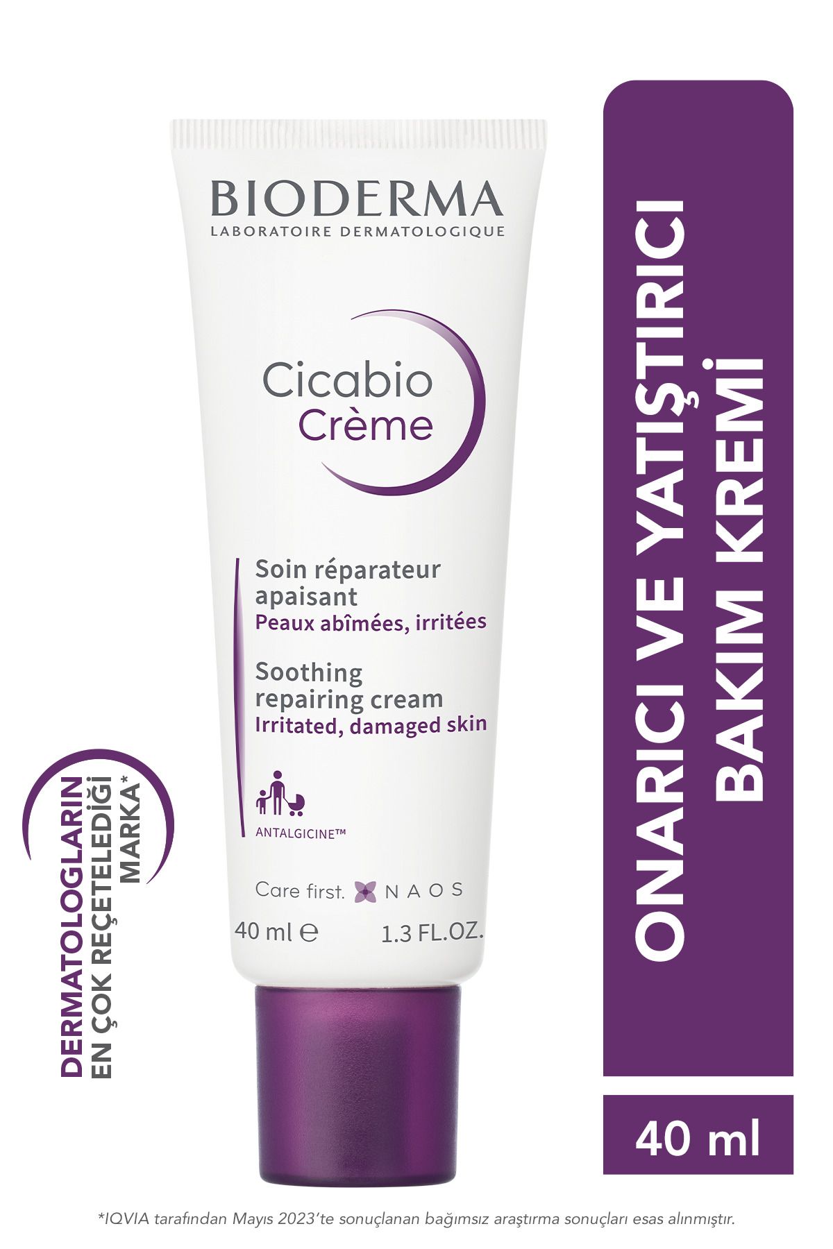 Bioderma Cicabio Cream Cilt Bariyeri Onarıcı Nemlendirici Yatıştırıcı Tüm Ciltler için Yüz Vücut Krem 40 ml
