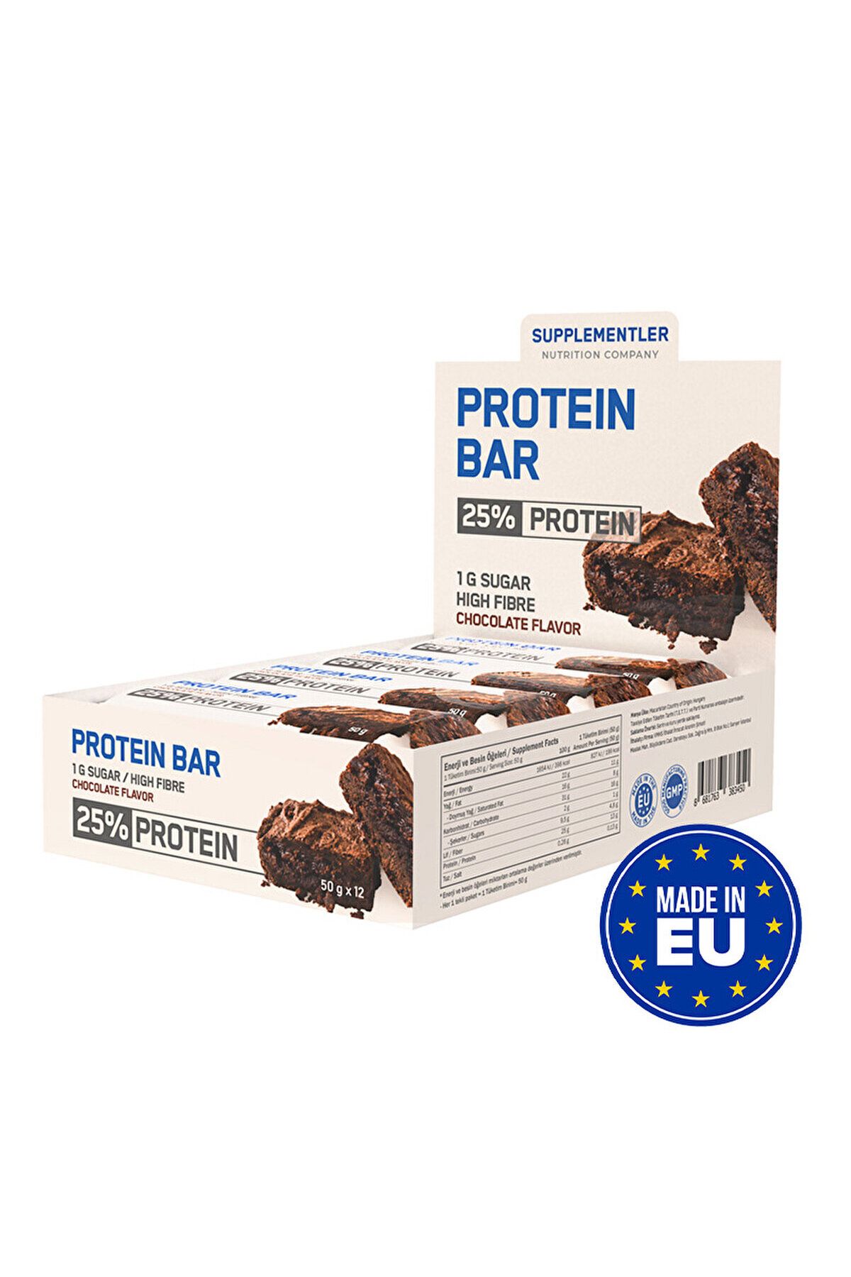 Supplementler .com Protein Bar 50 gr 12 Adet