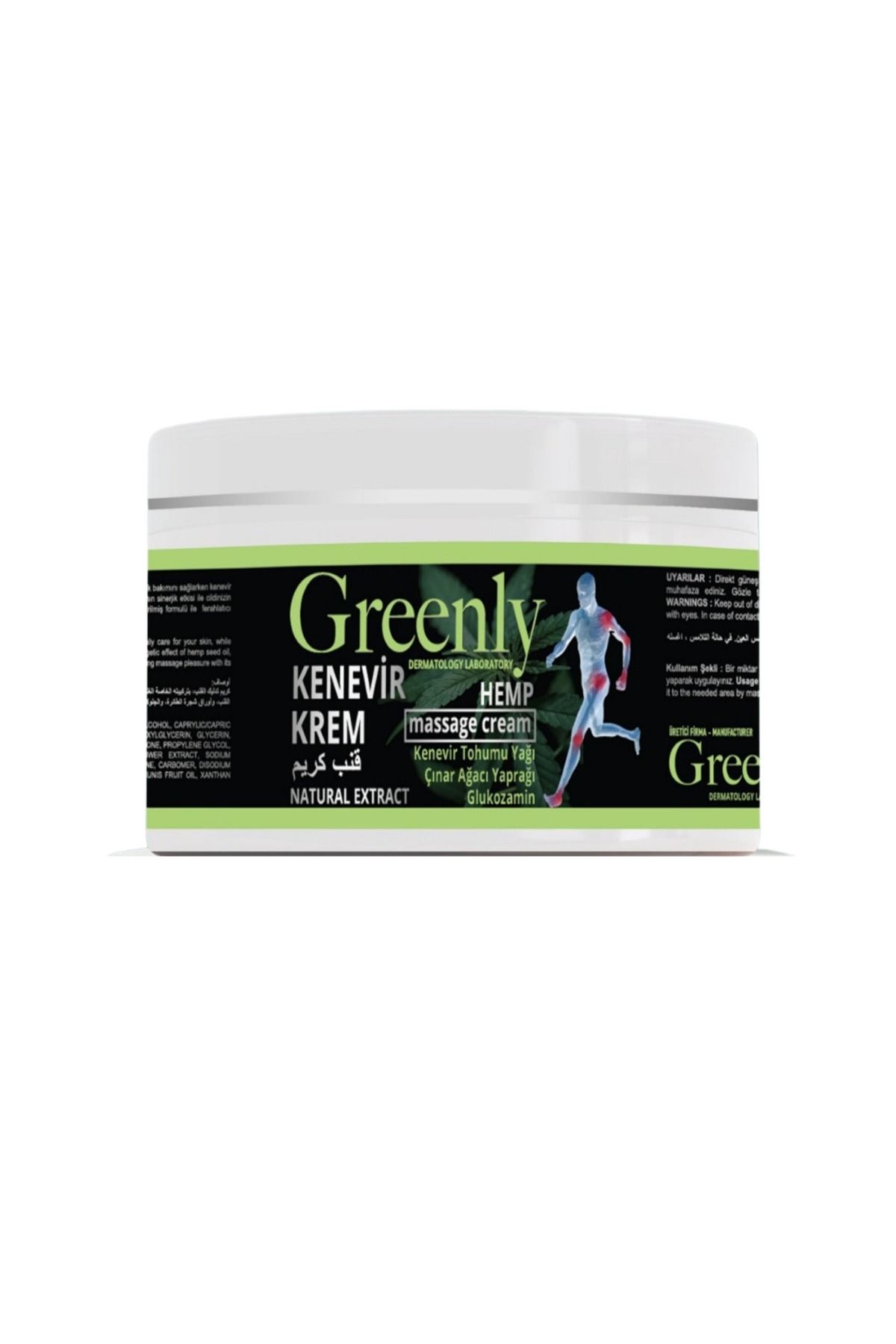 greenly Grennly Hemp Cream Kenevir Kremi Masaj Ve Ağrı Kesici Krem100 Ml x 2 adet