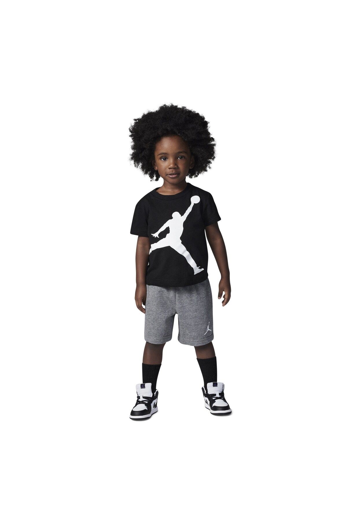 Nike Çocuk Şort Tshirt  Siyahgri
