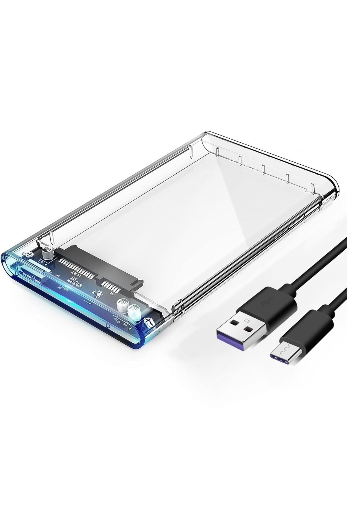 Forzacase Taşınabilir Yüksek Hızlı 5Gbps USB 3.1 SATA 2.5 inch Harici Harddisk Kutusu - FC468