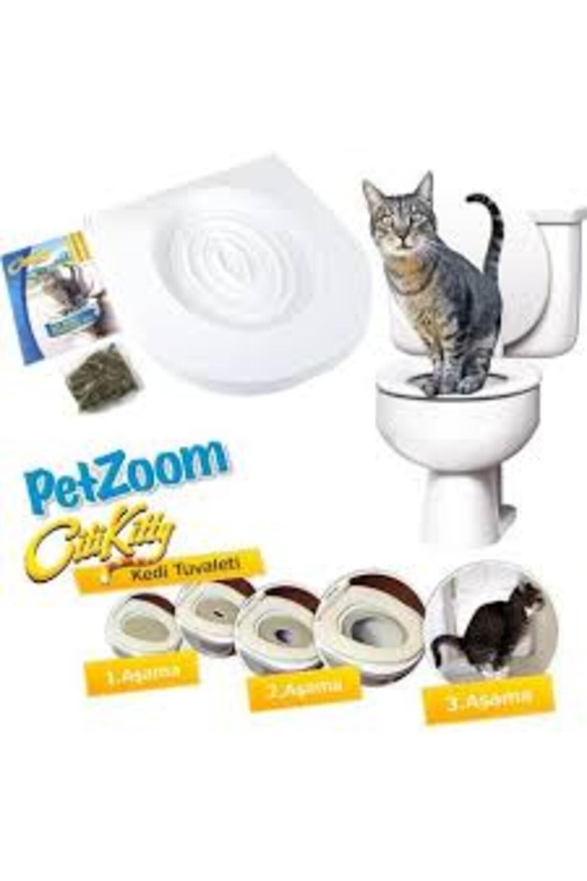 EMNVİEW Citi Kitty Kedi Tuvaleti Kedi Klozet Eğitim Seti