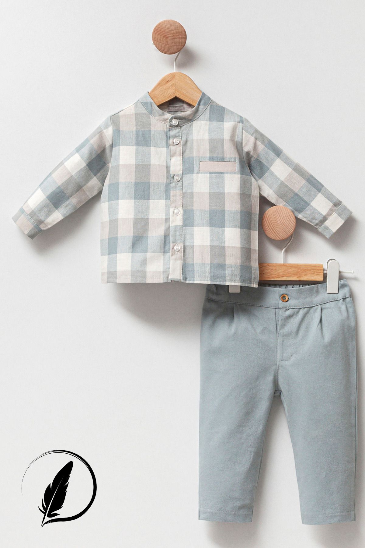 Cassiope Mini Groom Erkek Bebek 2'li Takım Pantolon Gömlek