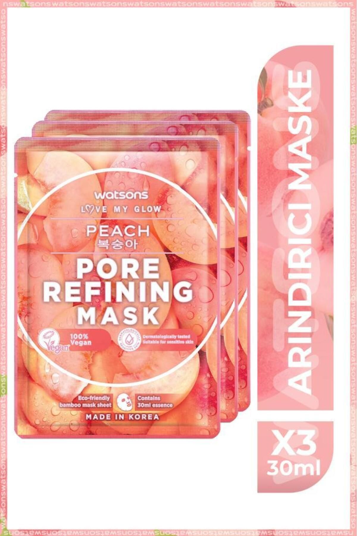 Watsons Fruity Maske Peach Pore Refining Maske * 3 Adet