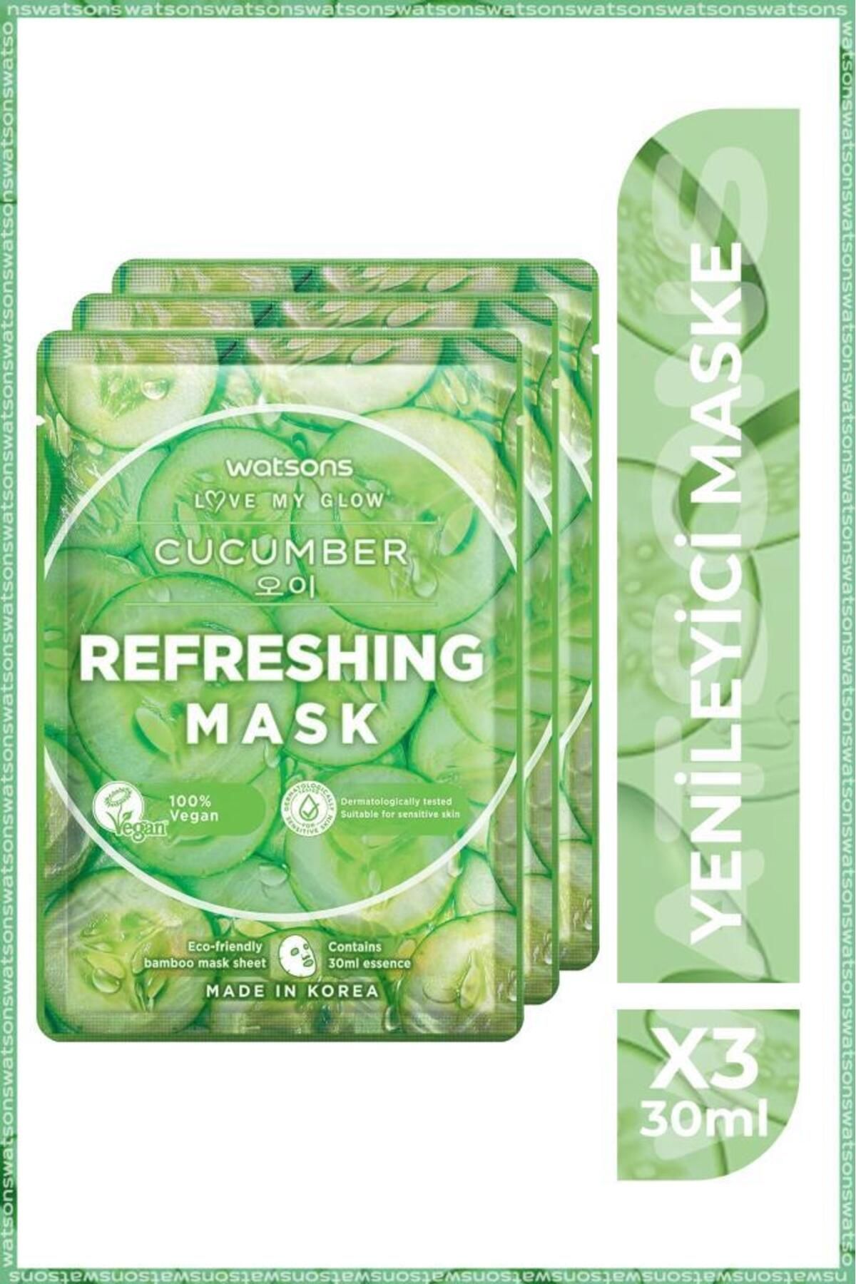 Watsons Fruity Maske Cucumber Refreshing Maske * 3 Adet