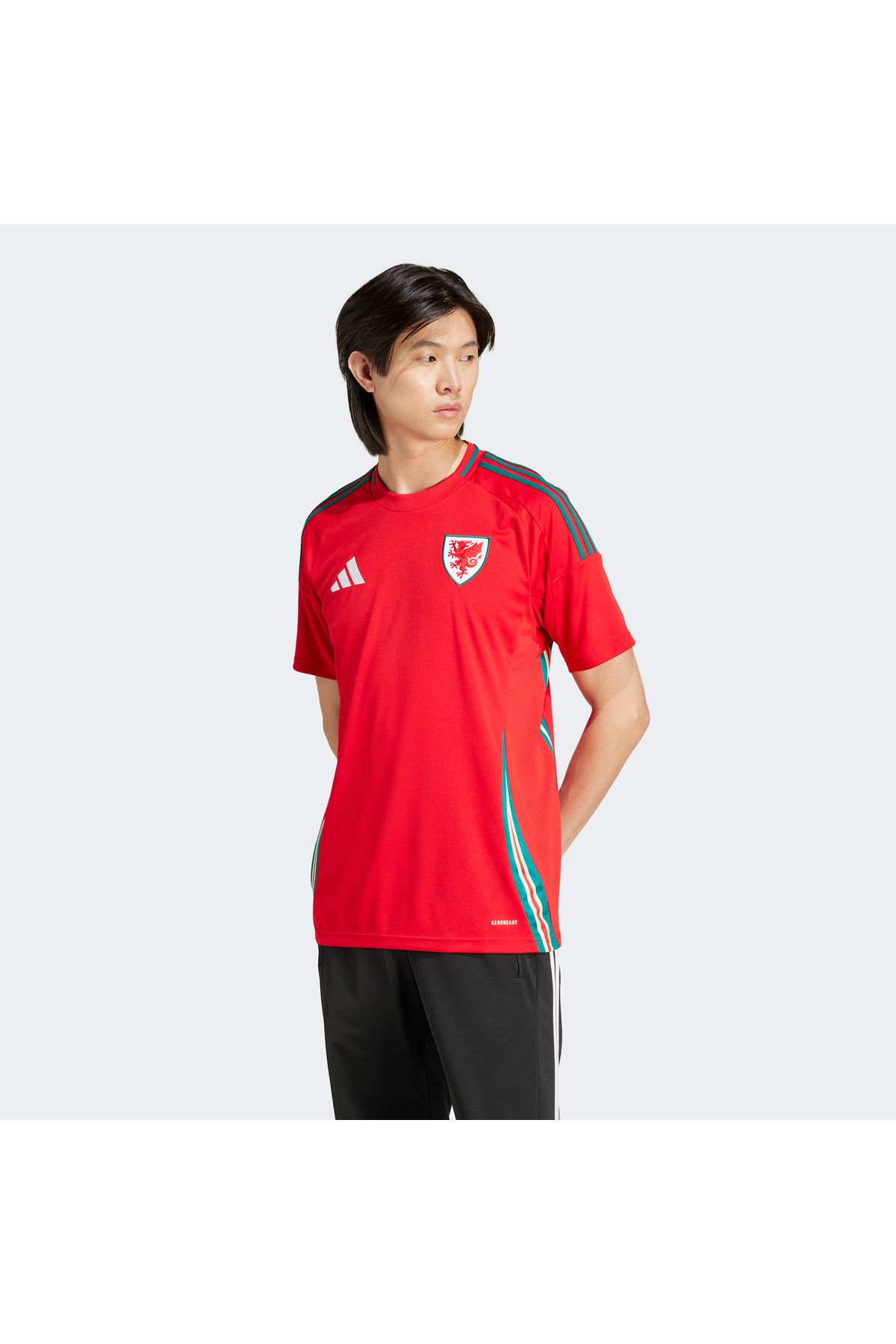 adidas Galler Milli Takım Erkek Kırmızı Futbol Forması
