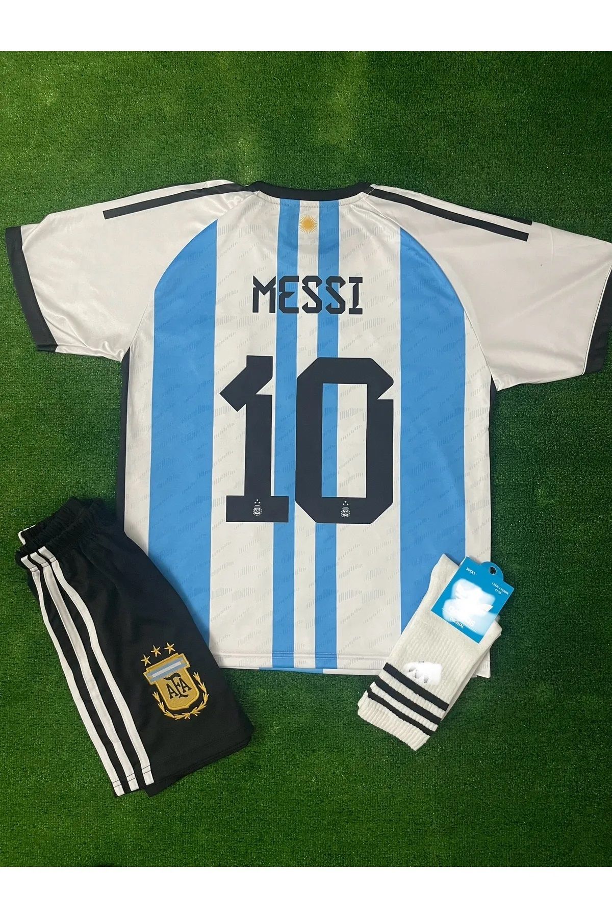 yenteks Dünya Kupası Arjantin Messi Çocuk Futbol Forması 4'lü Set Ylçn123
