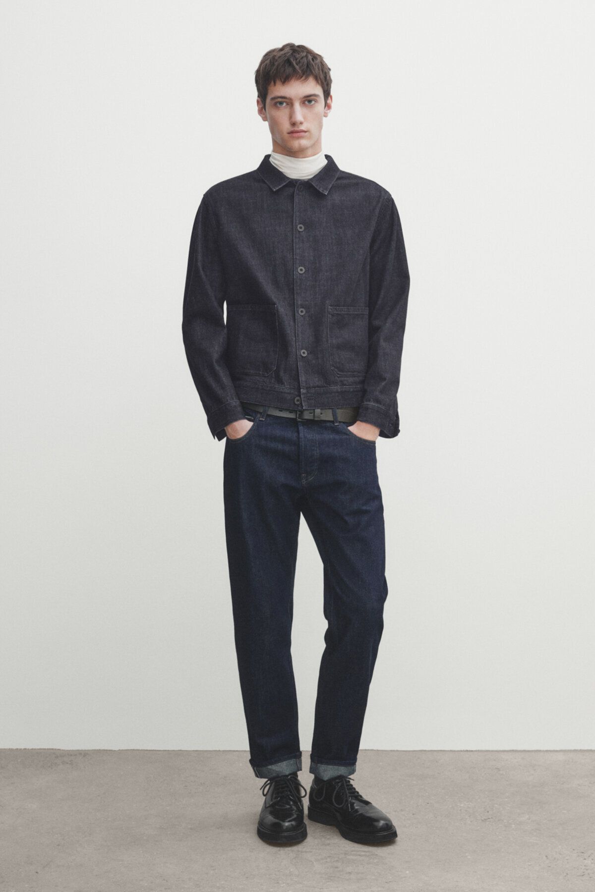 Massimo Dutti Tapered fit desized selvedge jean