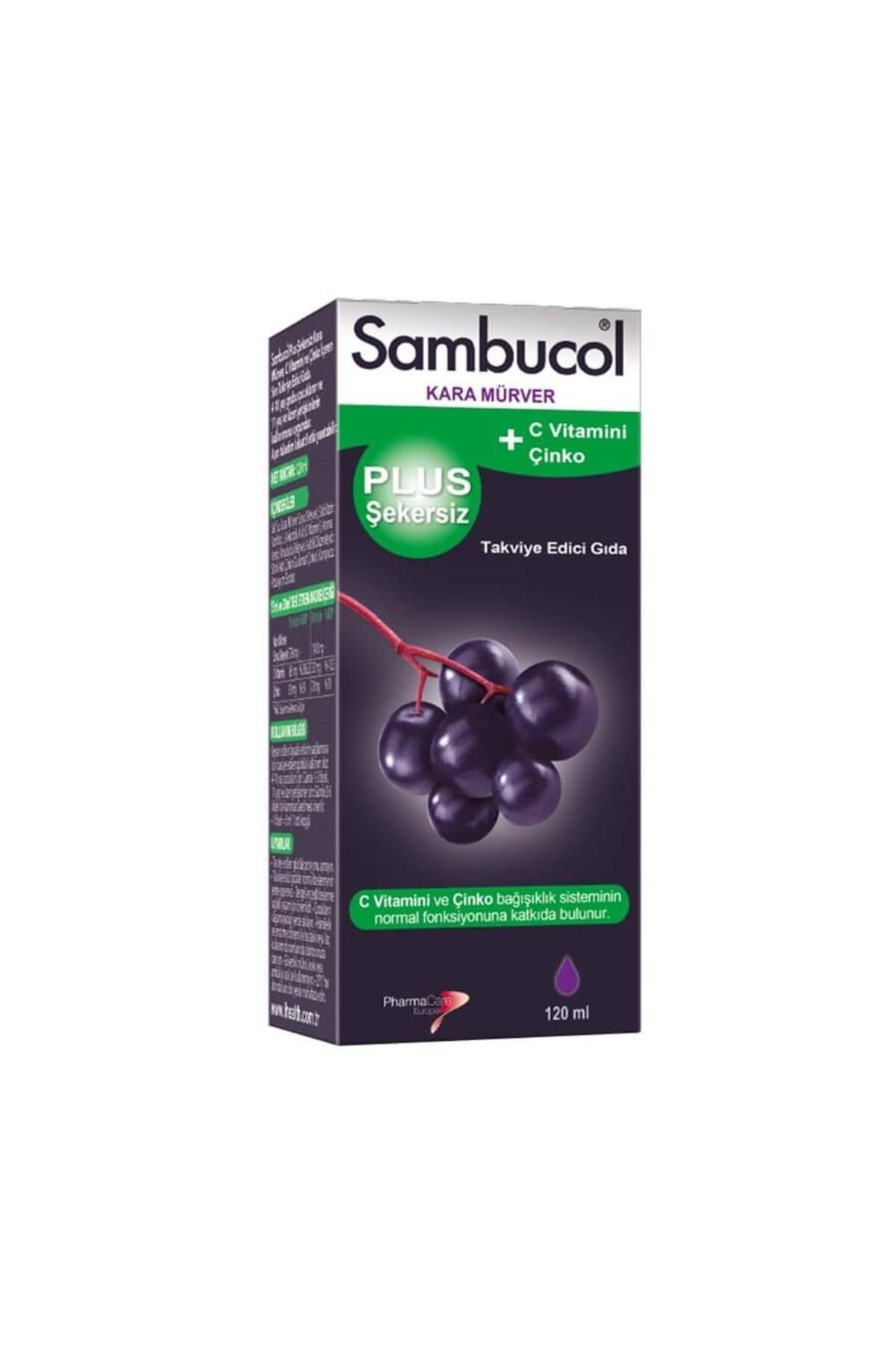 Sambucol Plus Şekersiz Takviye Edici Gıda 120 ml