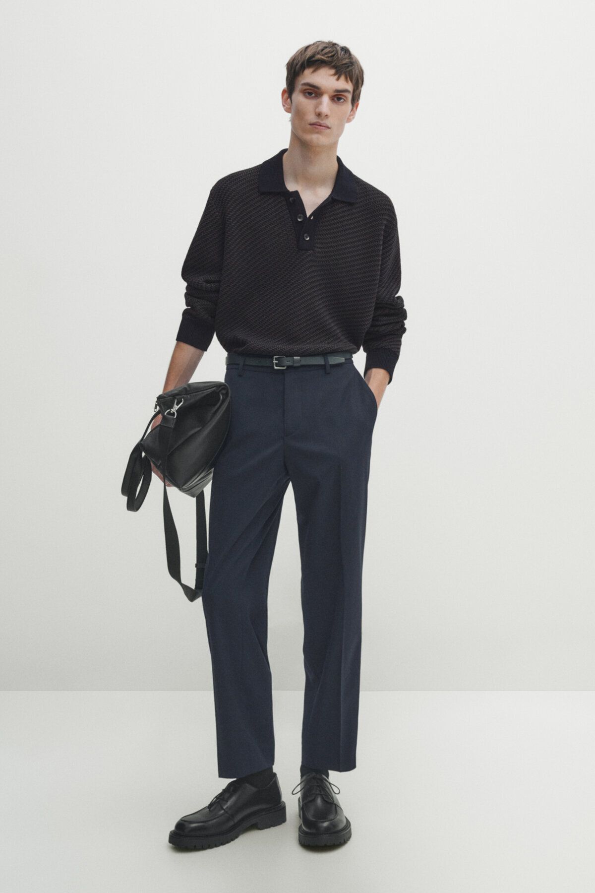 Massimo Dutti Yün Karışımlı Teknik Pantolon