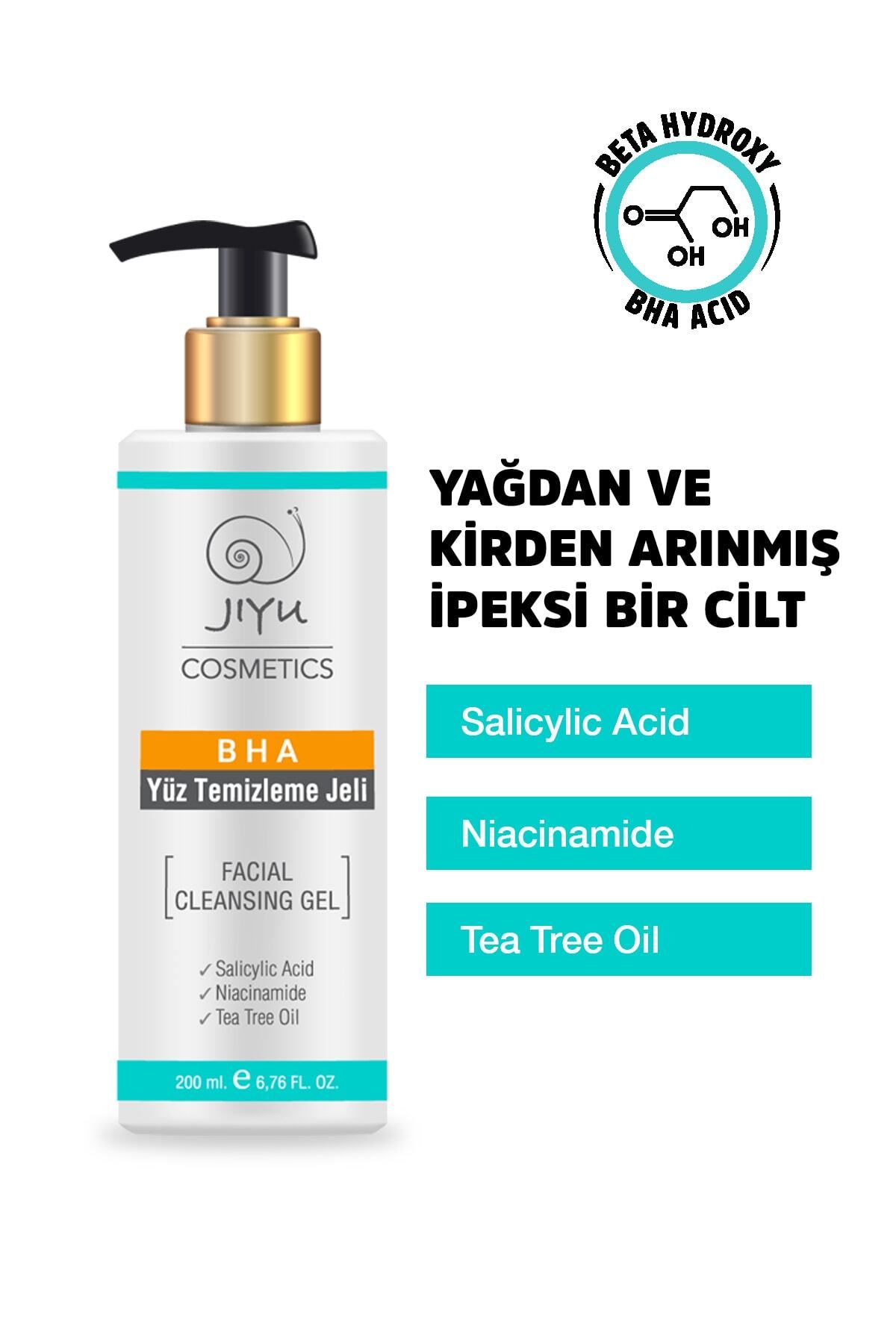 JIYU Yüz Temizleme Jeli Sivilce, Akne Ve Siyah Nokta Karşıtı Yüz Temizleme Jeli 200 Ml.