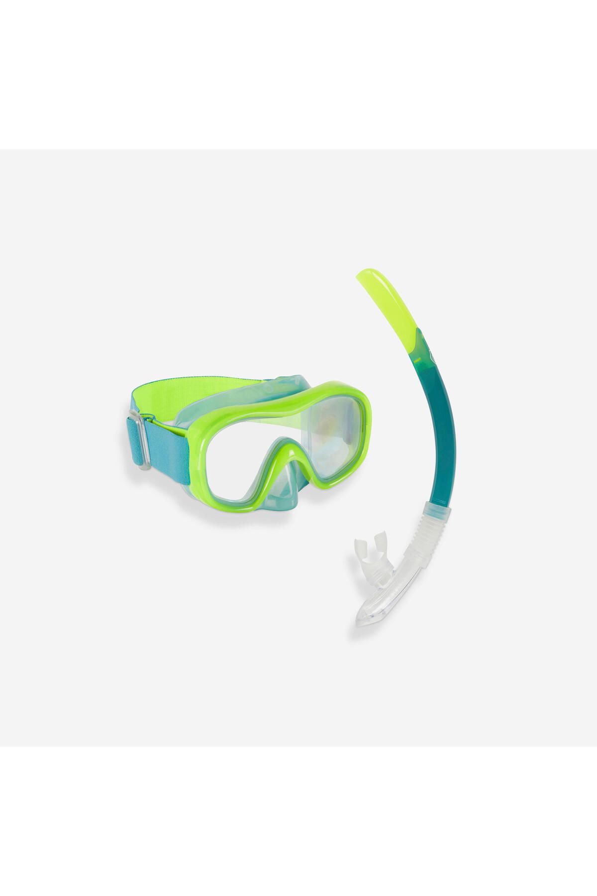 Decathlon Çocuk Şnorkelle Dalış Seti - Neon Yeşil - 100 Valve