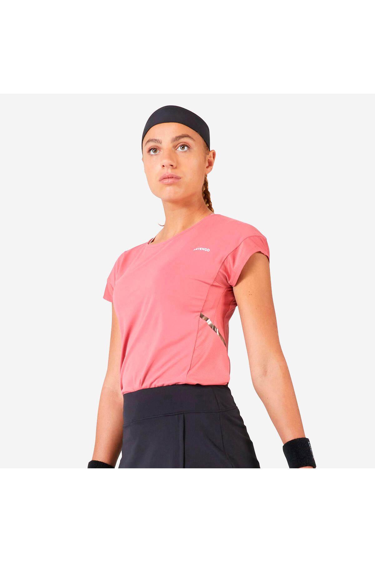 Decathlon Kadın Tenis Tişörtü - Pembe - Dry 500