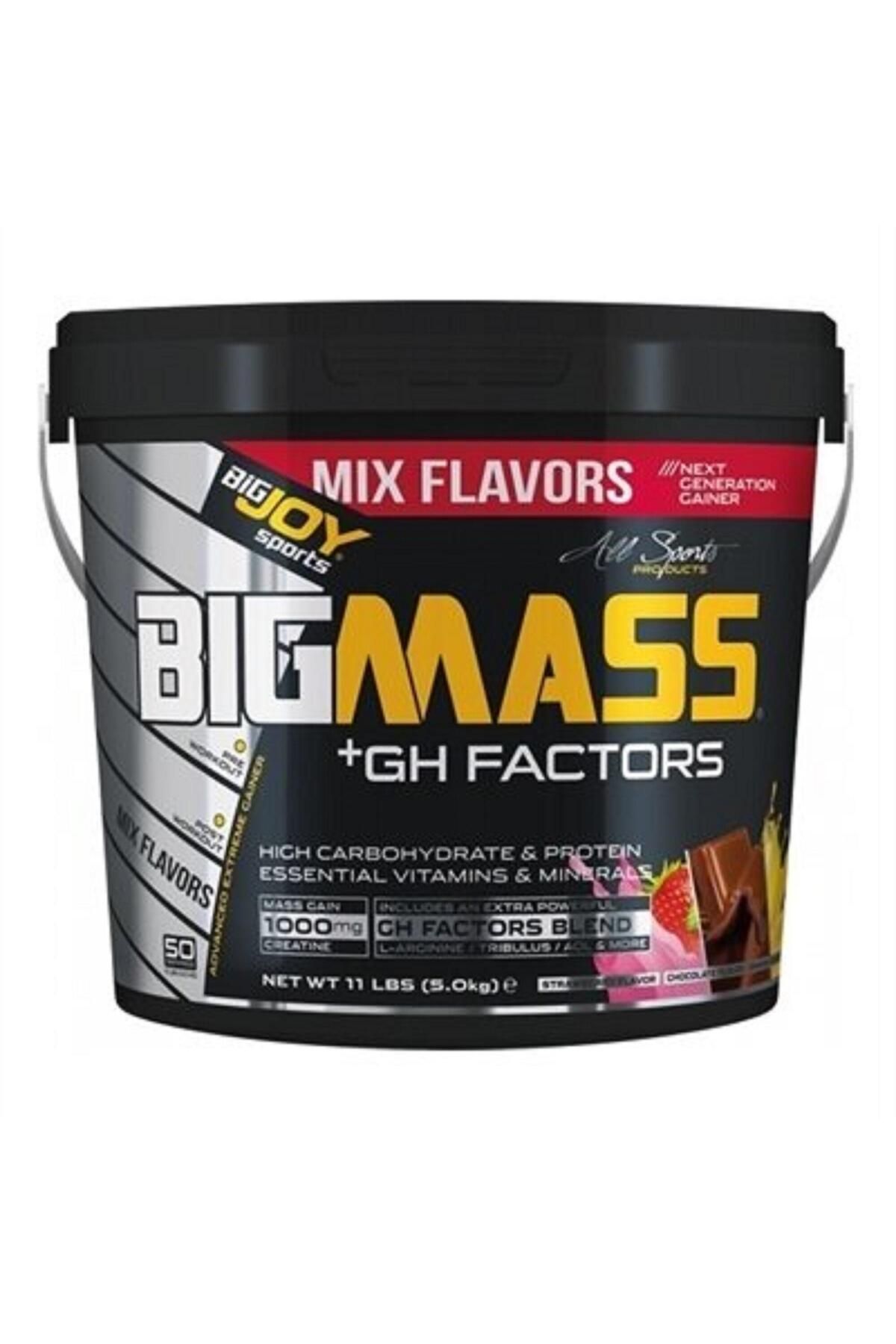Big Joy BigJoy BigMass GH Factors Karbonhidrat Tozu (Gainer) - Çikolata,Çilek,Muz - 5Kg
