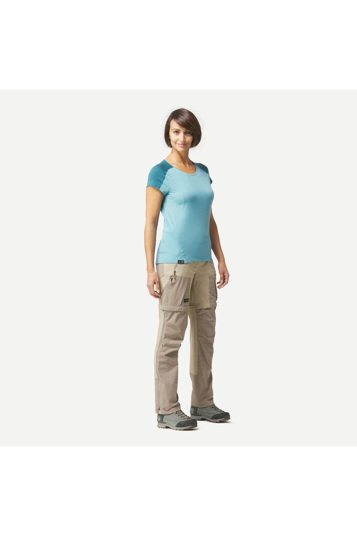Decathlon Kadın Modüler Outdoor Trekking Pantolonu - Mavi - Mt500