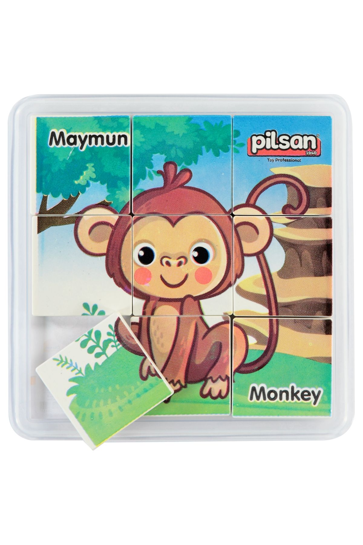 PİLSAN Pilsan Anımal Serıes Set Puzzle Maymun