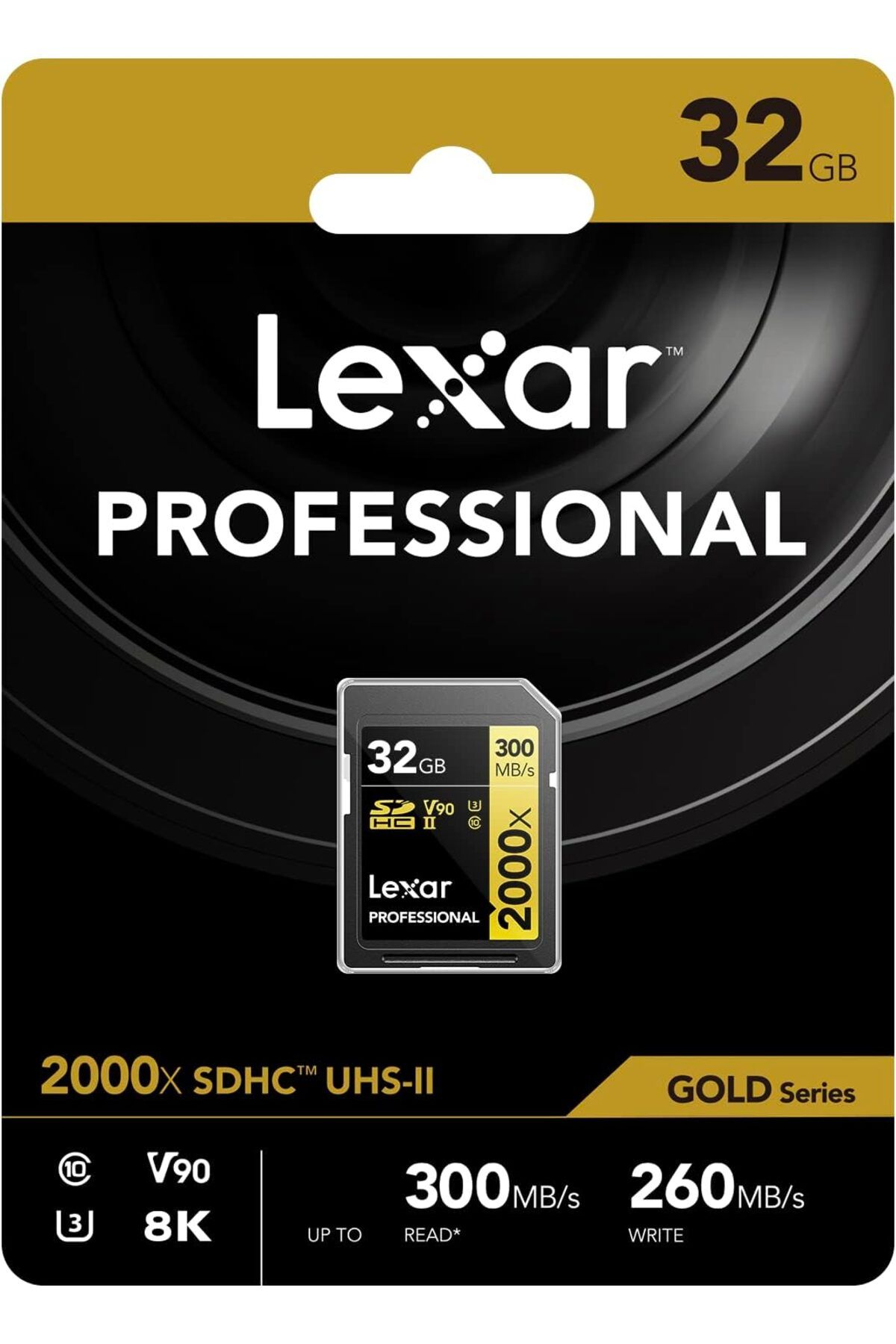 Lexar 32gb Professional 2000x Sdhc Uhs-ıı Cards, Up To 300mb/s Read 260mb/s Write C10 V90 U3