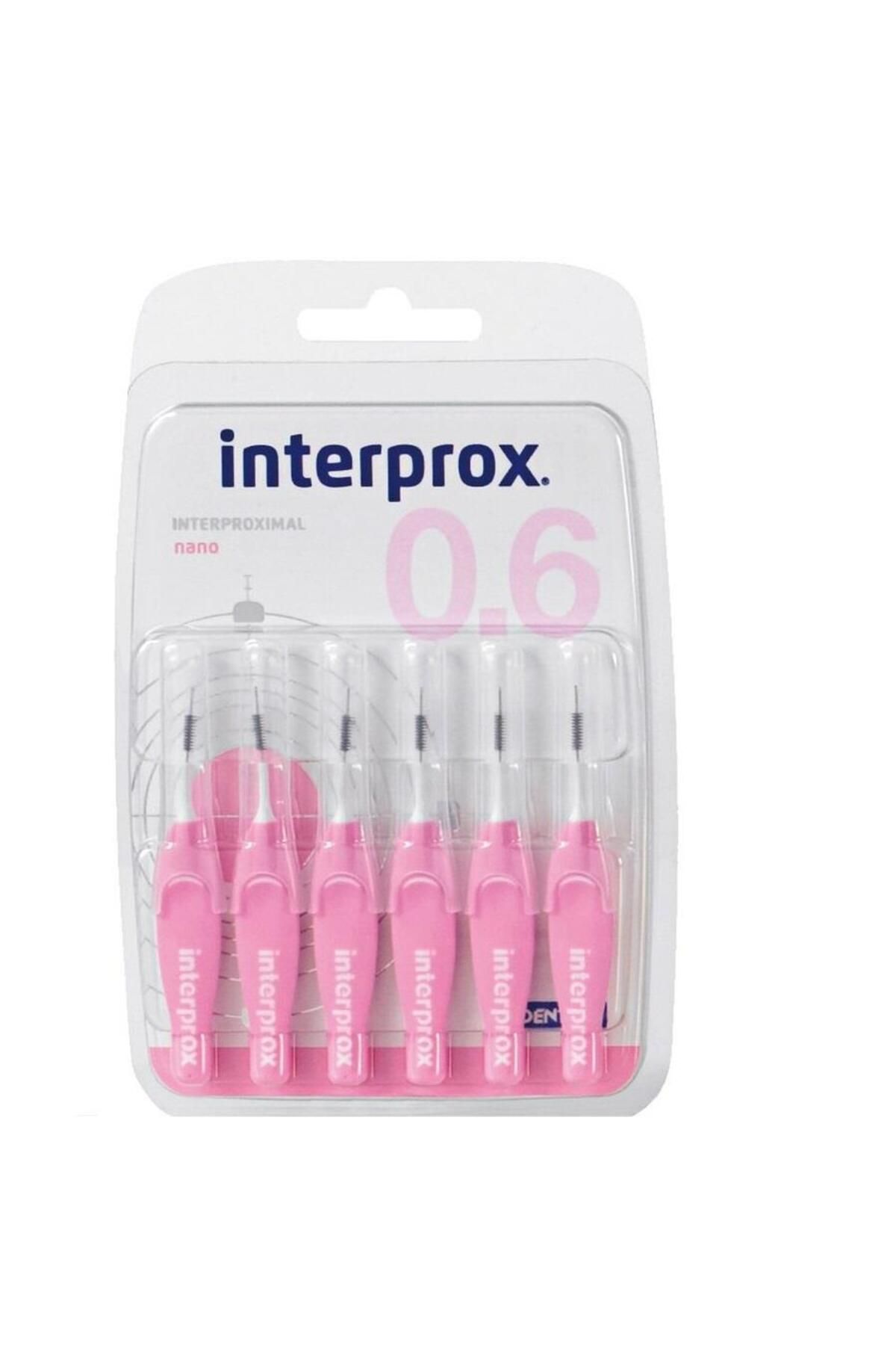 İnterprox Interprox Interproximal Nano 0.6mm Arayüz Fırçası 6 Adet Pembe