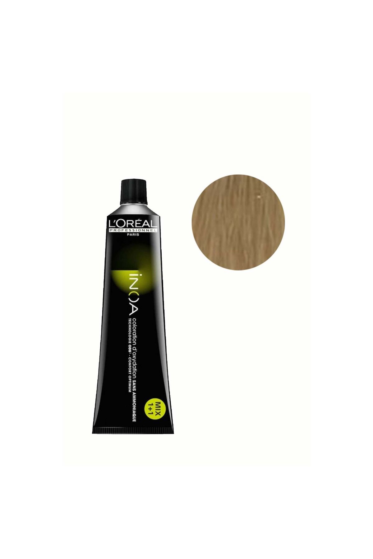 L'oreal Professionnel Inoa 10 Natural Light Blonde Defined Ammonia Free Permament Hair Color Cream 60ml Keyk.*