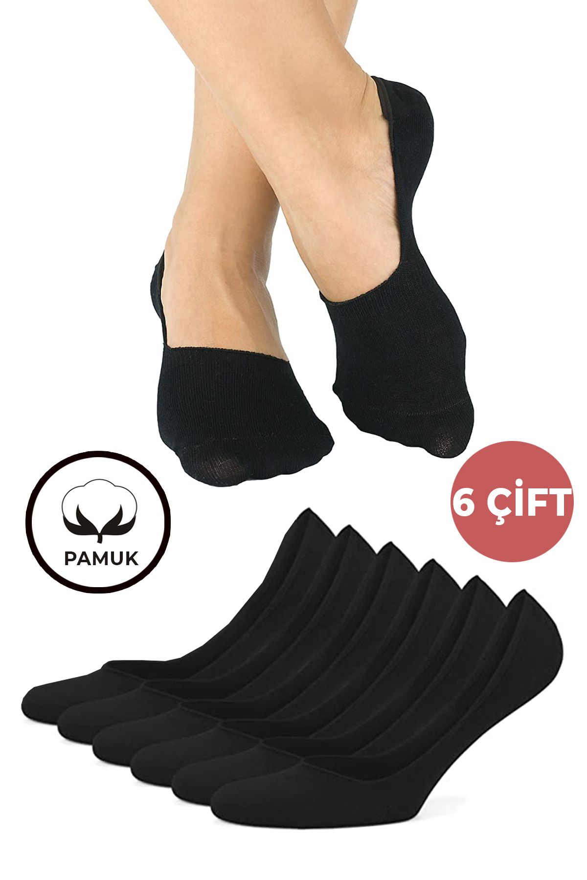 Socks Stations Babet Çorap Kutusu 6'lı Çorap Seti-kadın Babet Çorabı ,erkek Babet Çorabı
