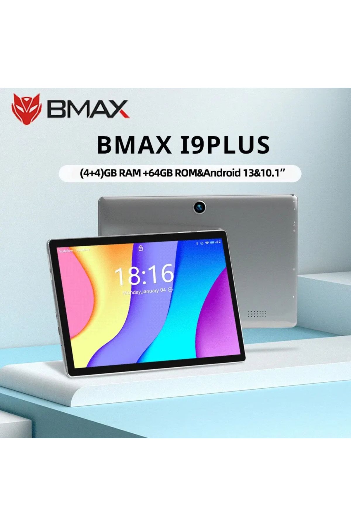 BMAX MaxPad I9 Plus Android 13 Tablet 8(4+4) GB RAM 64GB ROM 10.1 inç 1280 x 800 IPS Ekran 6000mAh