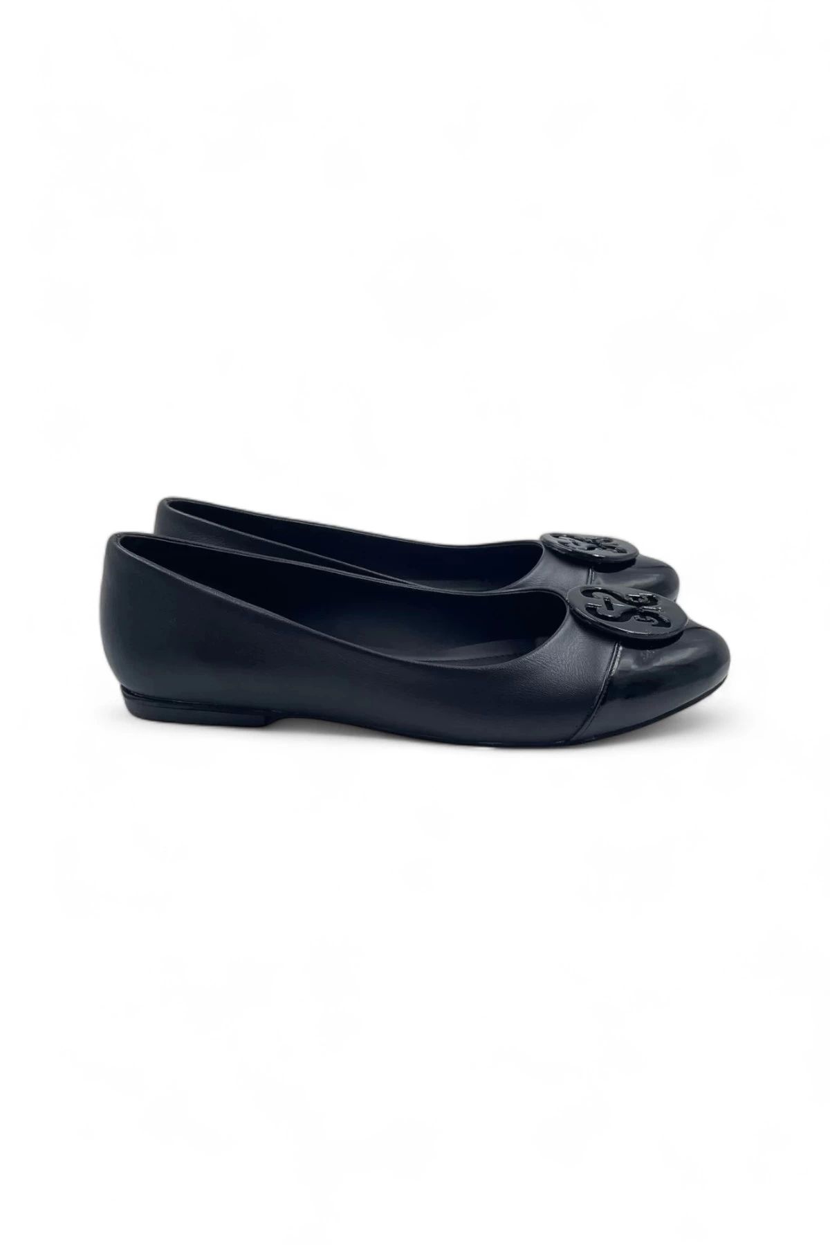 Melen Shoes Mirage Siyah Suni Deri Kadın Babet Ayakkabı