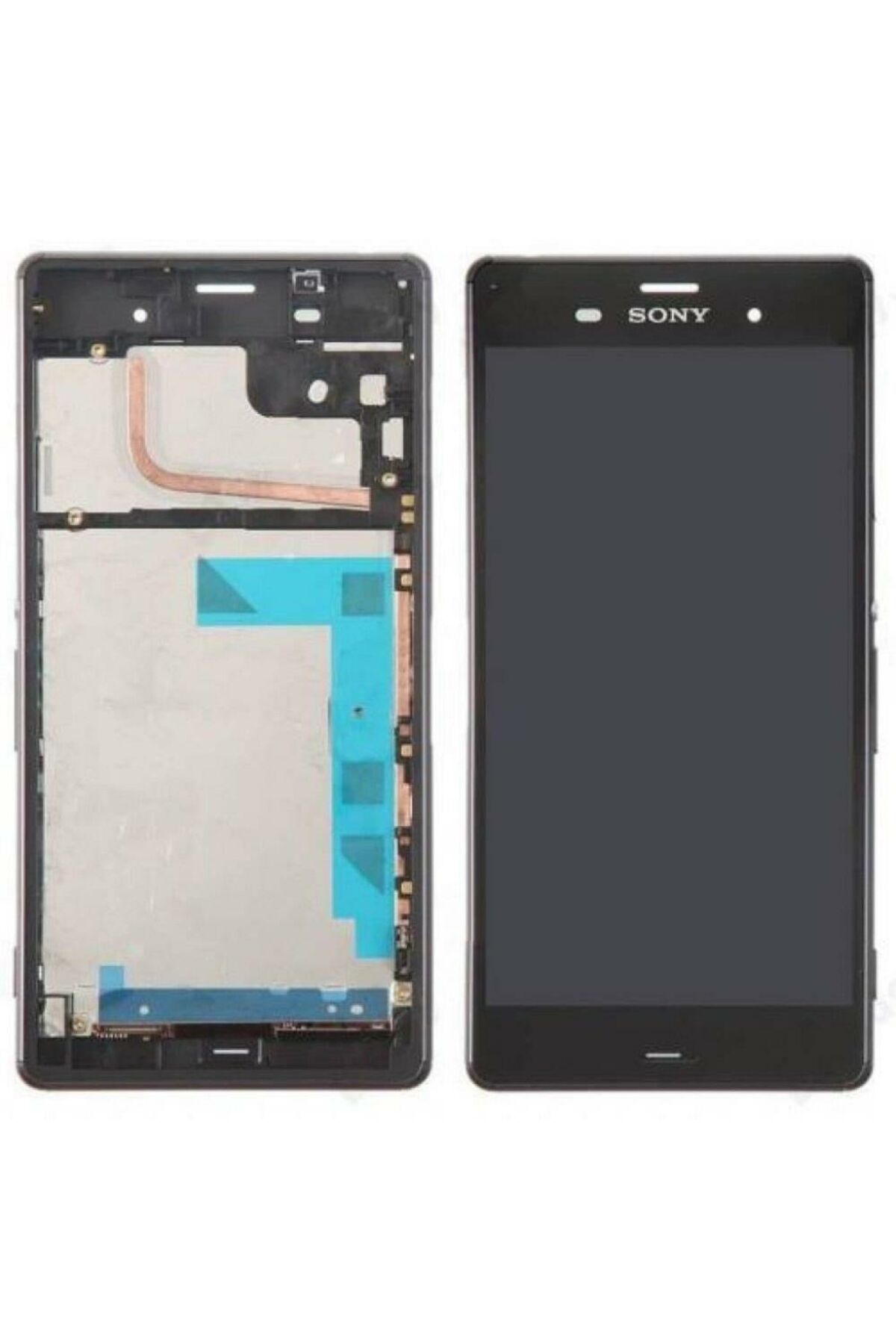 Sony Telefon Ekranı Xperia Z 3 Uyumlu Çıtalı Yenilenmiş Orjinal Siyah