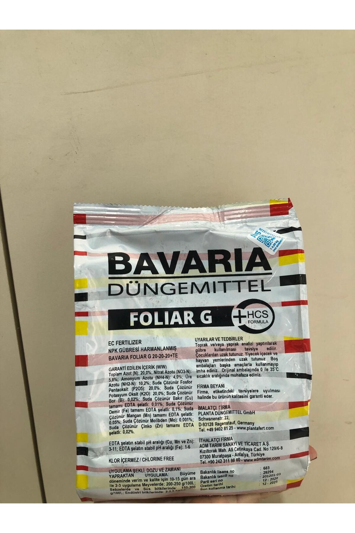 Bavaria BAVARİA FOLİAR G 1KG