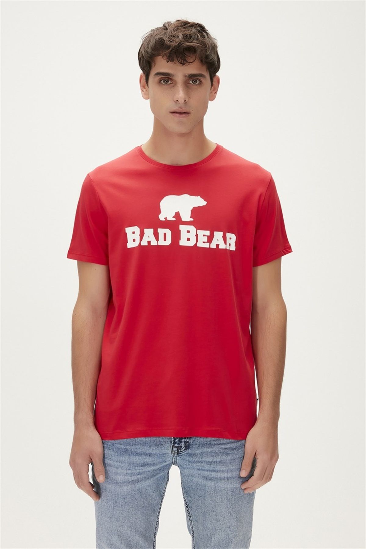 Bad Bear Tee Erkek T-shirt 19.01.07.002 Crımsonred