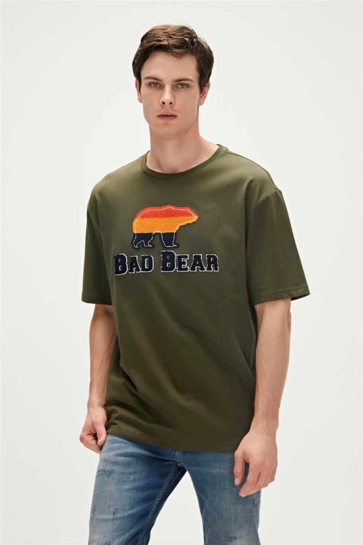 Bad Bear Trıpart Erkek T-shirt 23.01.07.027 Khakı