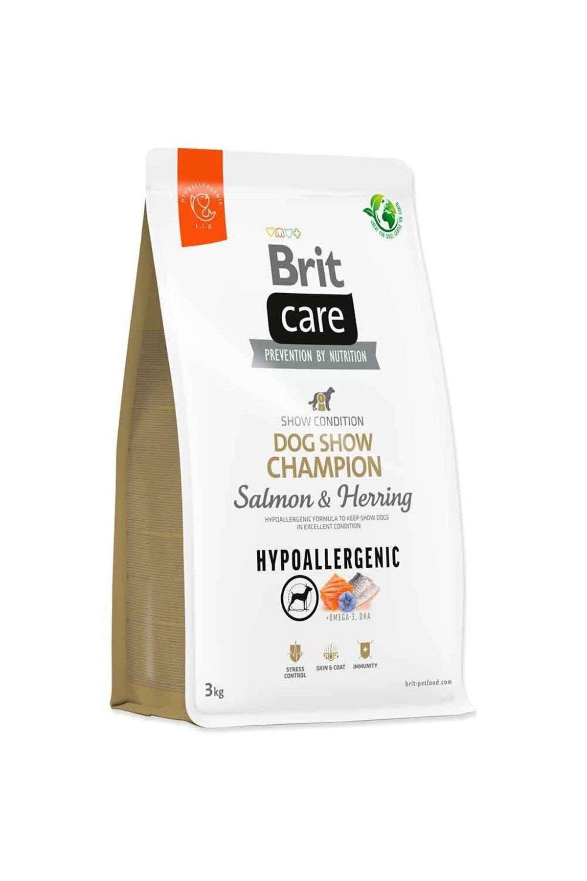 Brit Care Dog Show Champion Somonlu Ve Balıklı Hipoalerjenik Yetişkin Köpek Kuru Maması 3 Kg