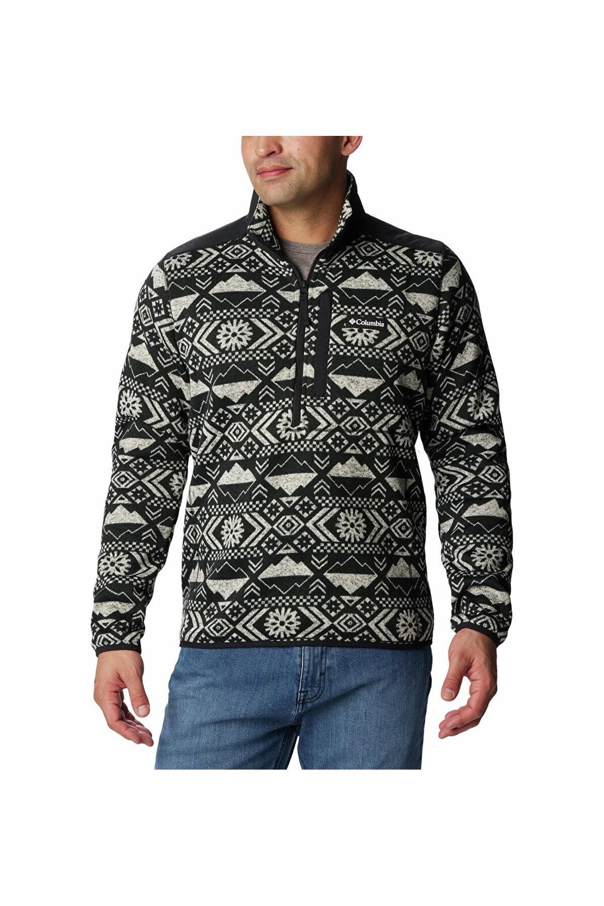 Columbia Sweater Weather Ii Printed Half Zip Erkek Polar Ao6753
