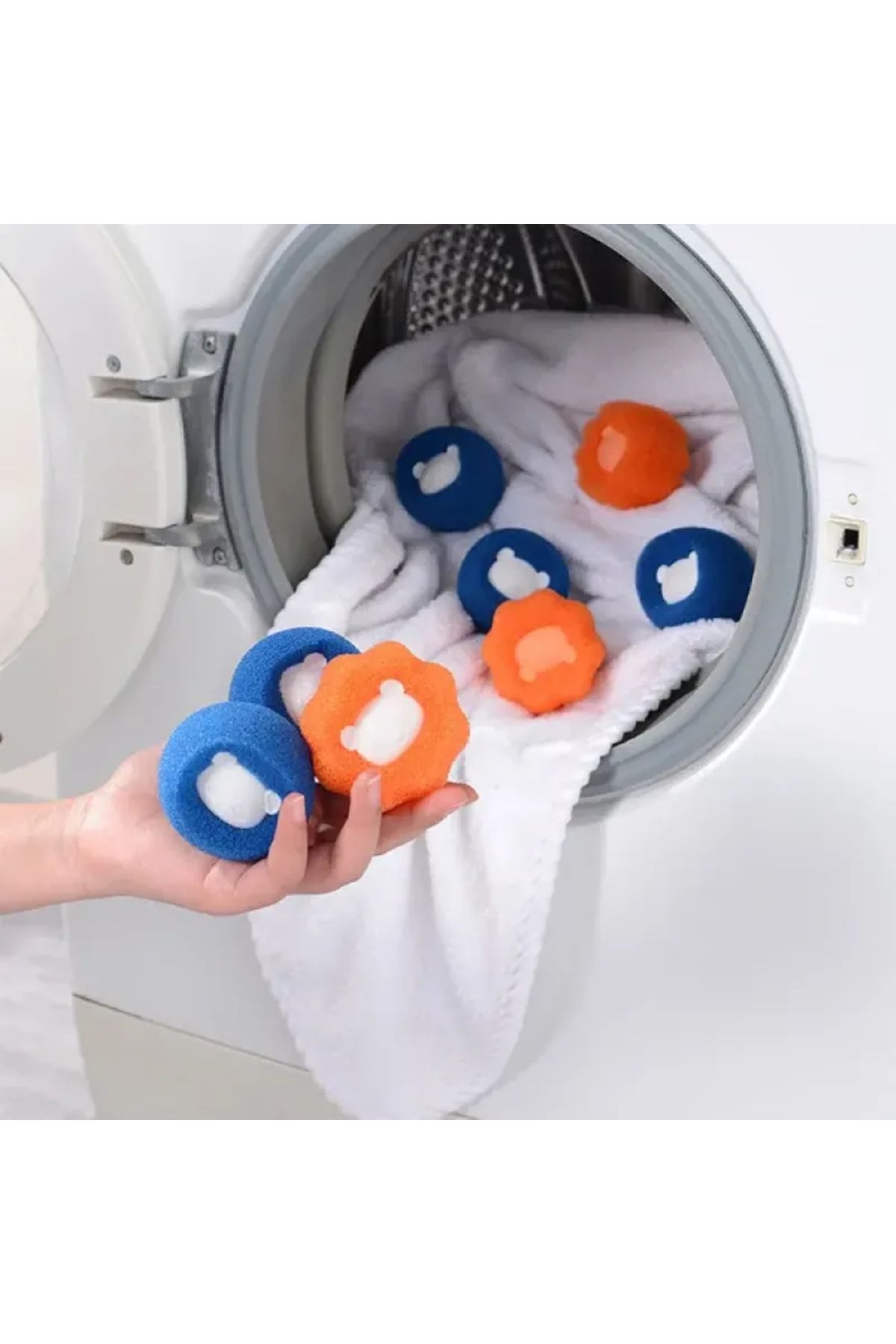 JSU 2 ADET Çamaşır Makinesi Tüy ve Kıl Toplama Topu Kırışık Önleyici