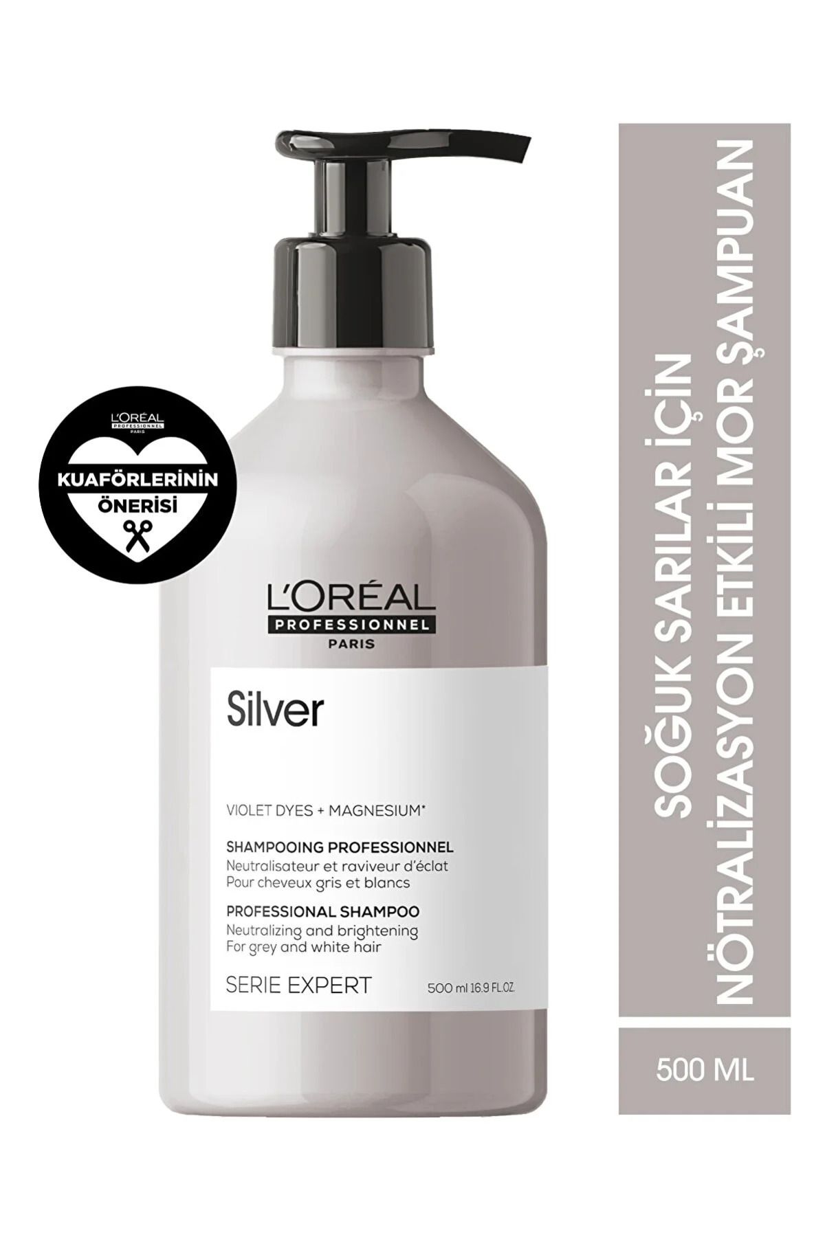 L'oreal Professionnel Serie Expert Silver Çok Açık Sarı, Gri Ve Beyaz Saçlar Için Renk Dengeleyici M
