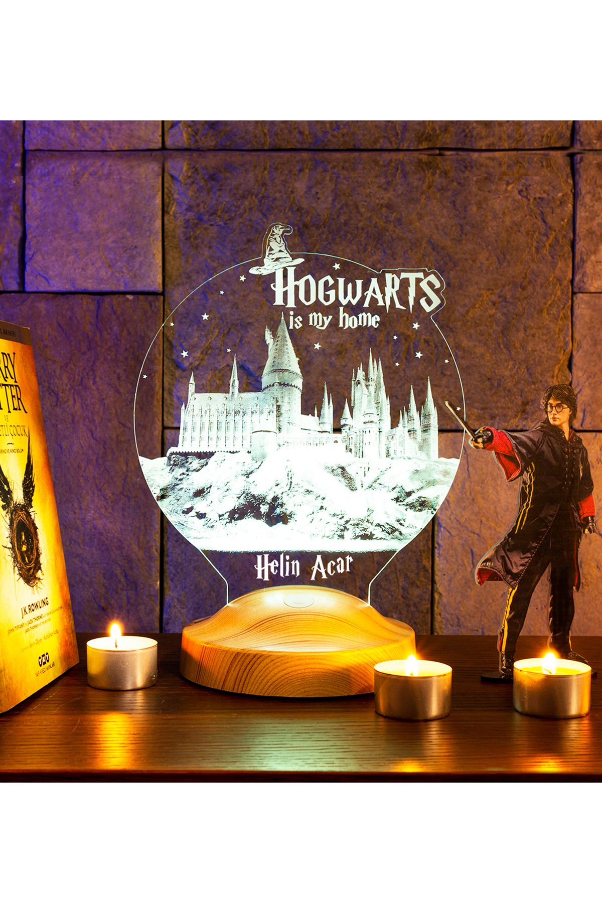 SEVGİLAMBASI Harry Potter Hogwarts Gece Lambası
