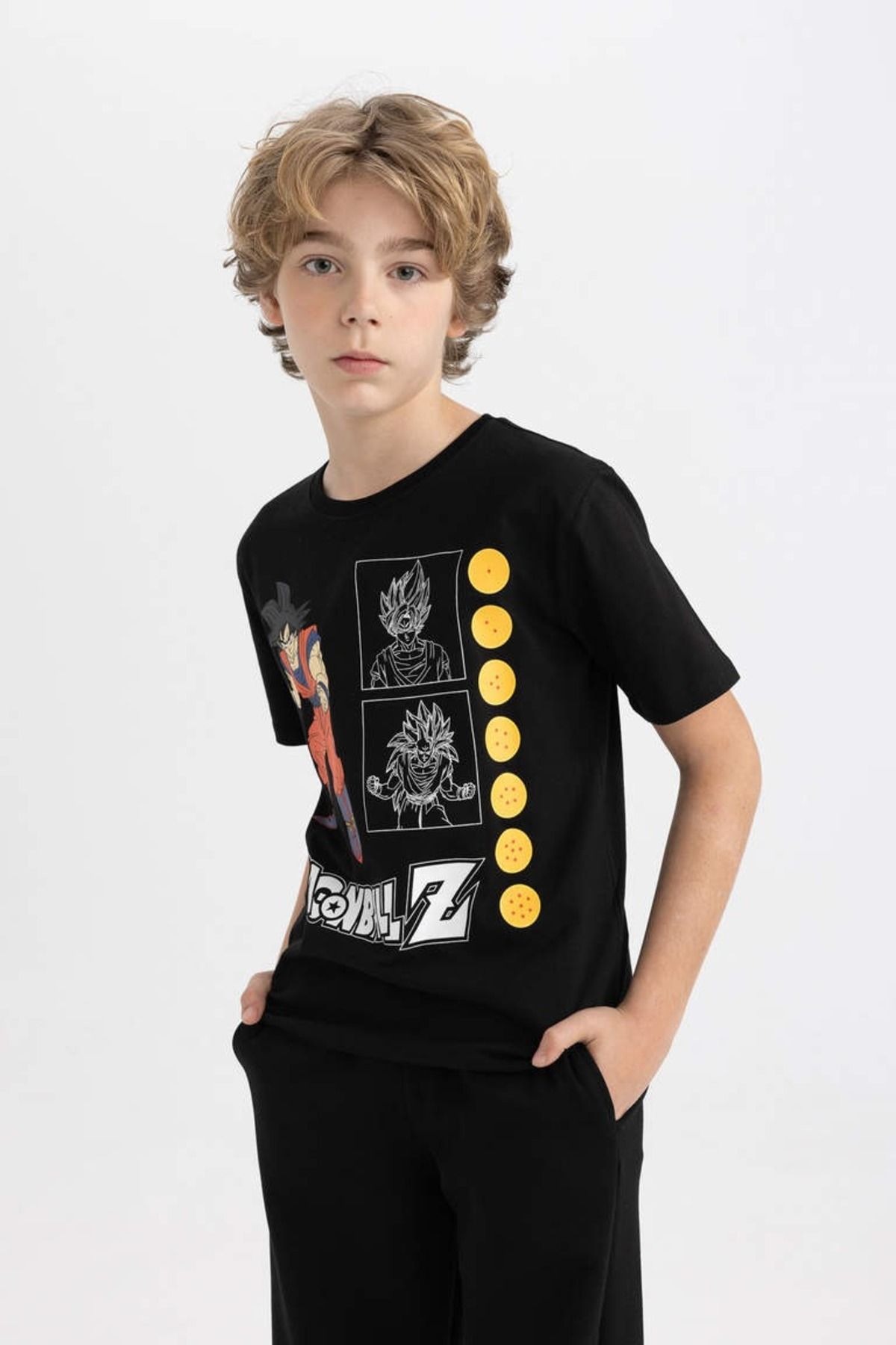 Defacto Erkek Çocuk T-shirt C0518a8/bk81 Black