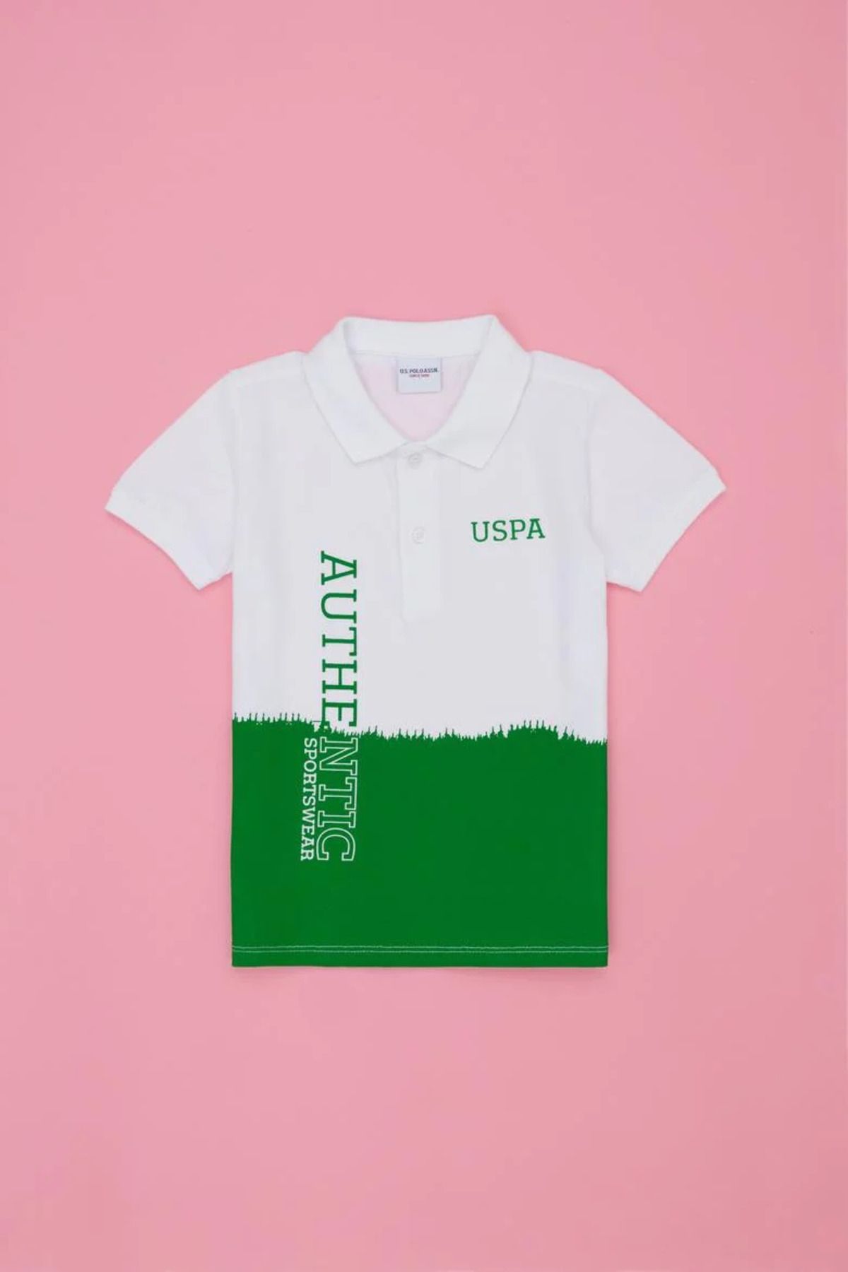 U.S. Polo Assn. Erkek Çocuk Yeşil Polo Yaka T-shirt