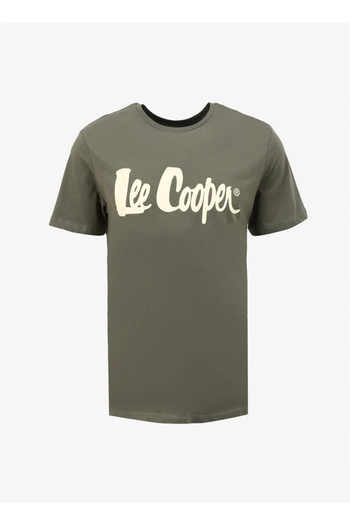 Lee Cooper LCM 242017 Lee Cooper Londonlogo Erkek O Yaka T-Shirt 242 YEŞİL