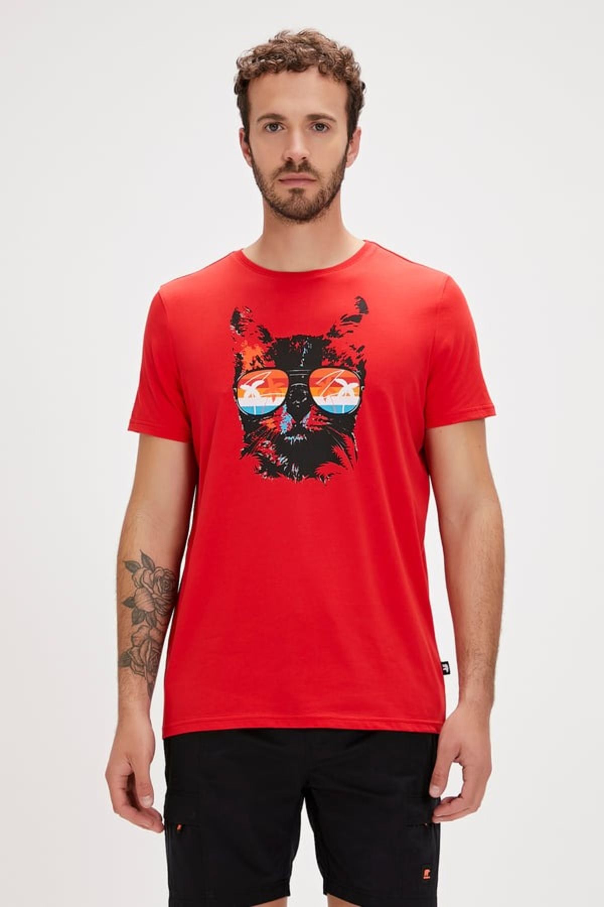 Bad Bear Manx Erkek T-shirt 24.01.07.011 Crımson Red